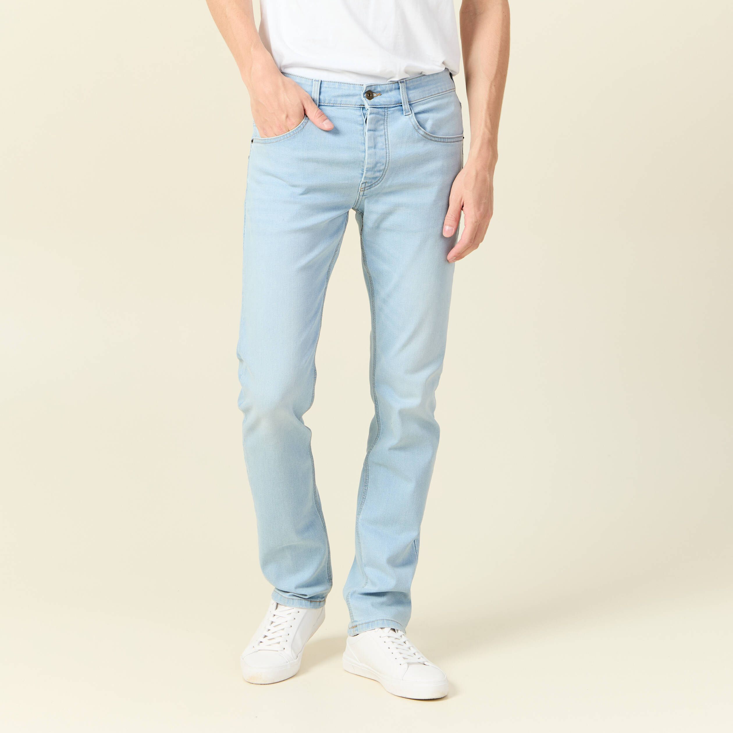 jeans straight denim snow bleach homme Jeans straight denim snow bleach homme