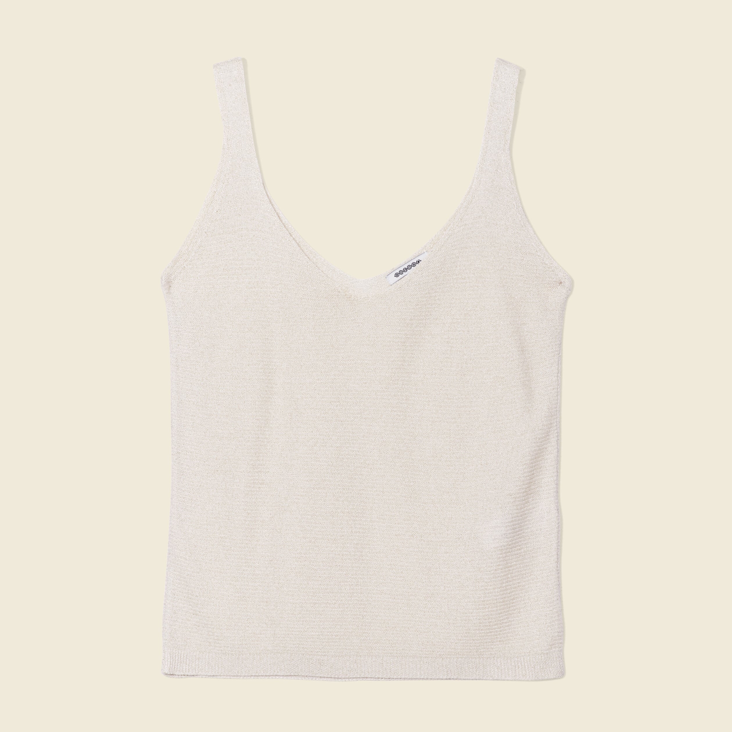 Pull d&eacute;bardeur bretelles ecru femme