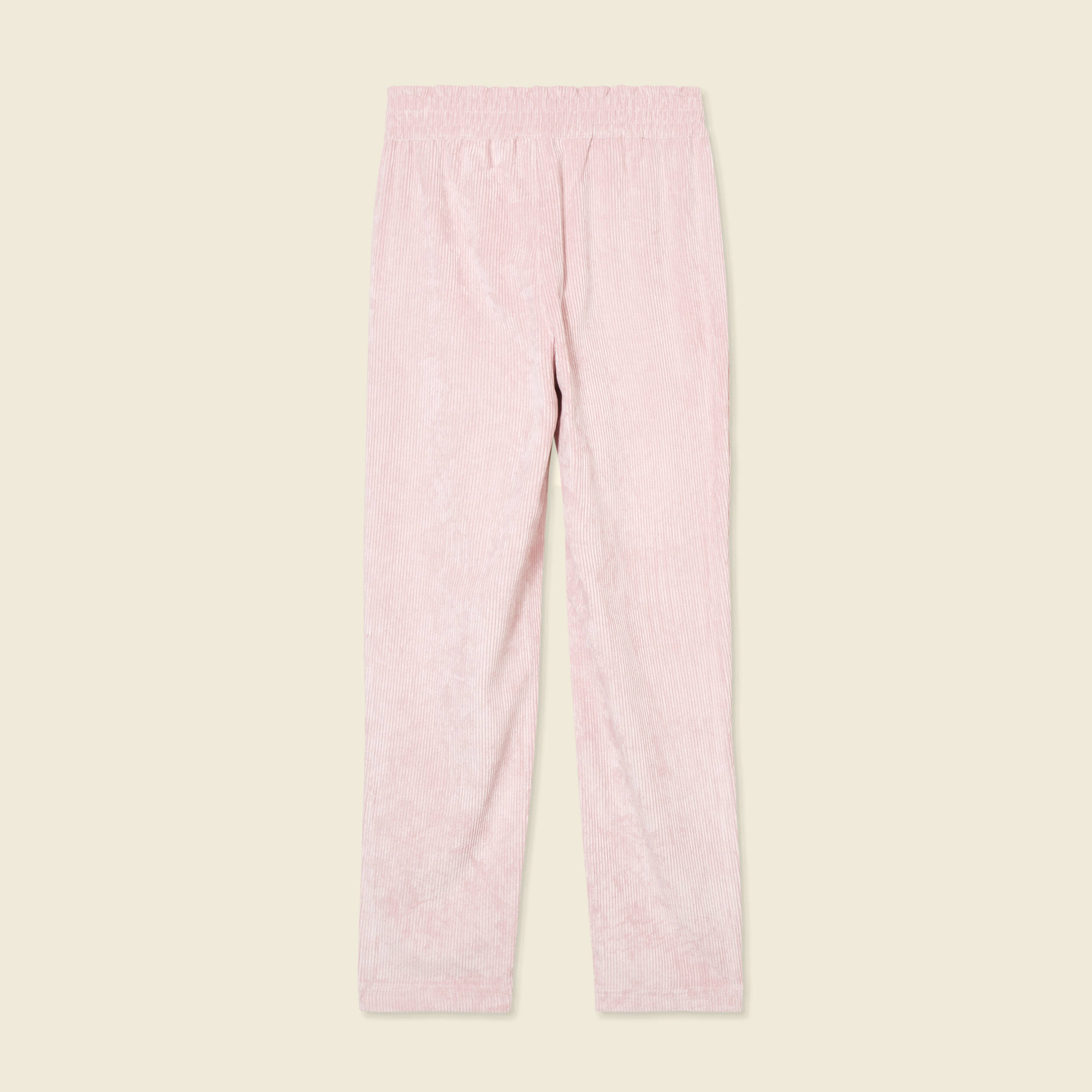 Tregging velours 7/8ème rose pastel femme