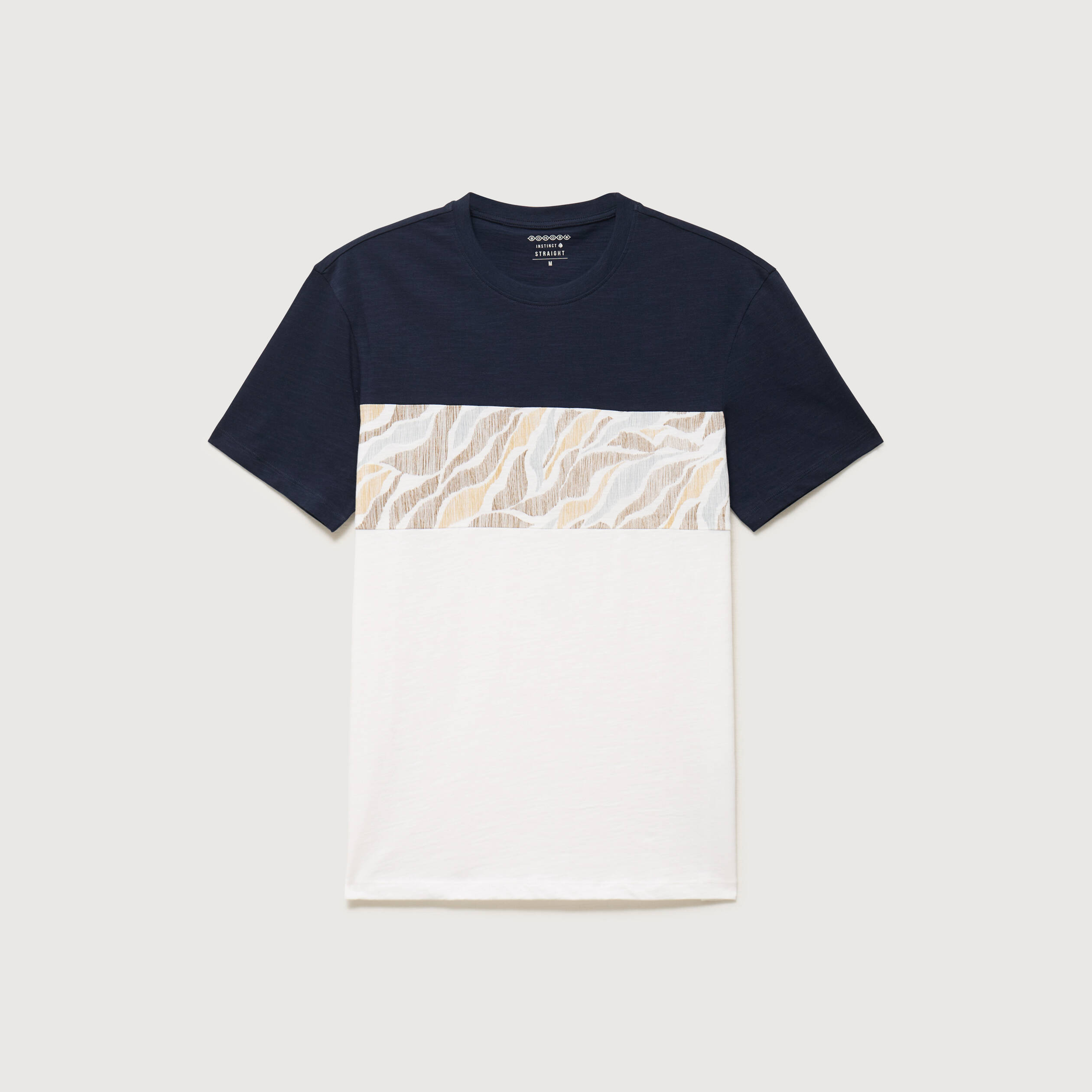 T-shirt manches courtes ecru homme