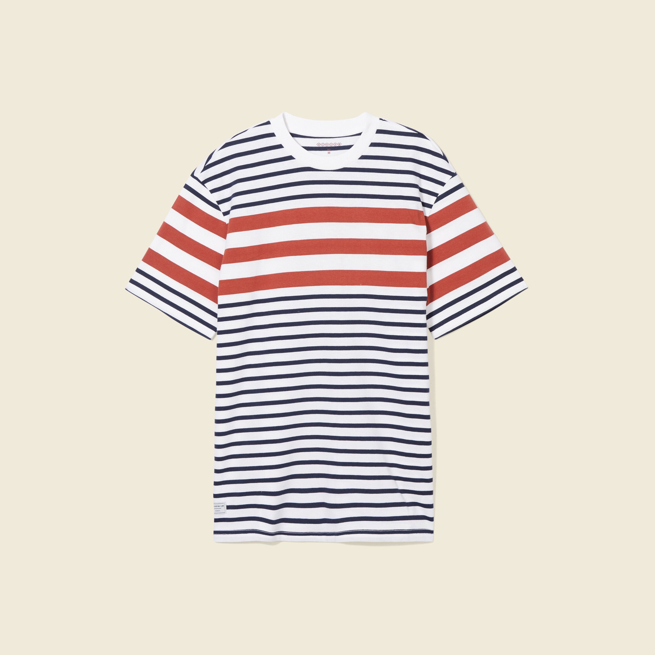 T-shirt manches courtes ecru homme