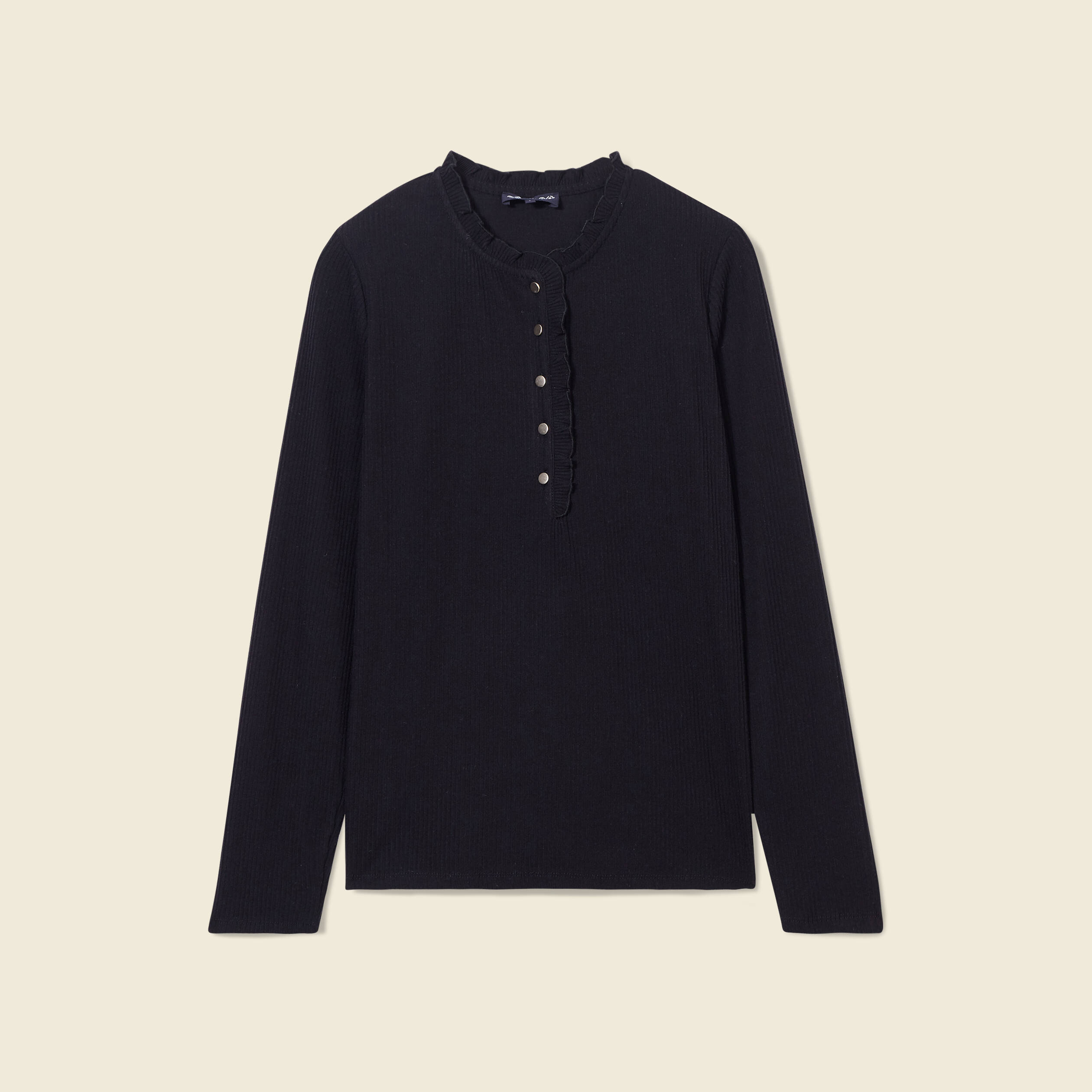 T-shirt manches longues noir femme