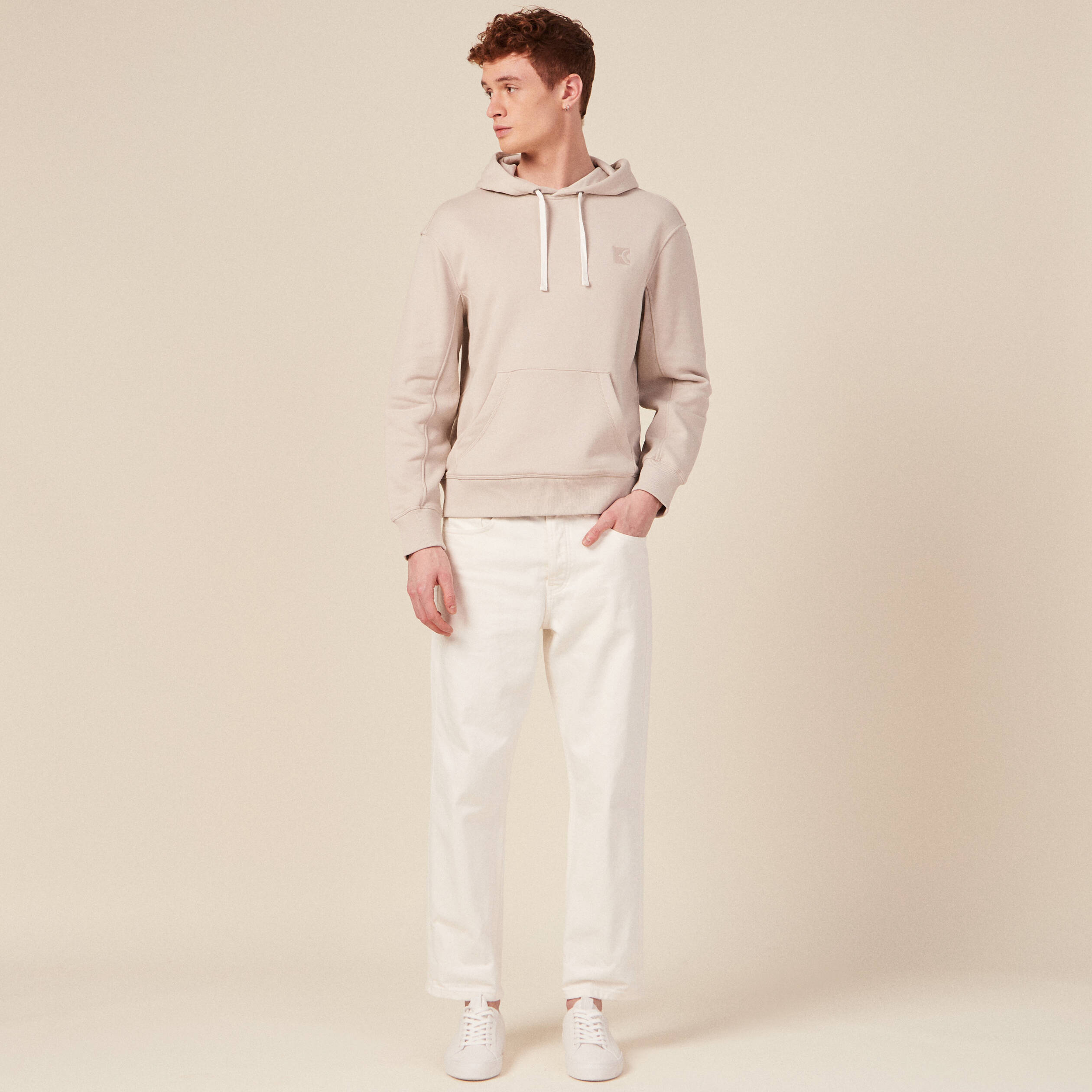 sweat capuche eco responsable gris homme Sweat capuche éco-responsable gris homme