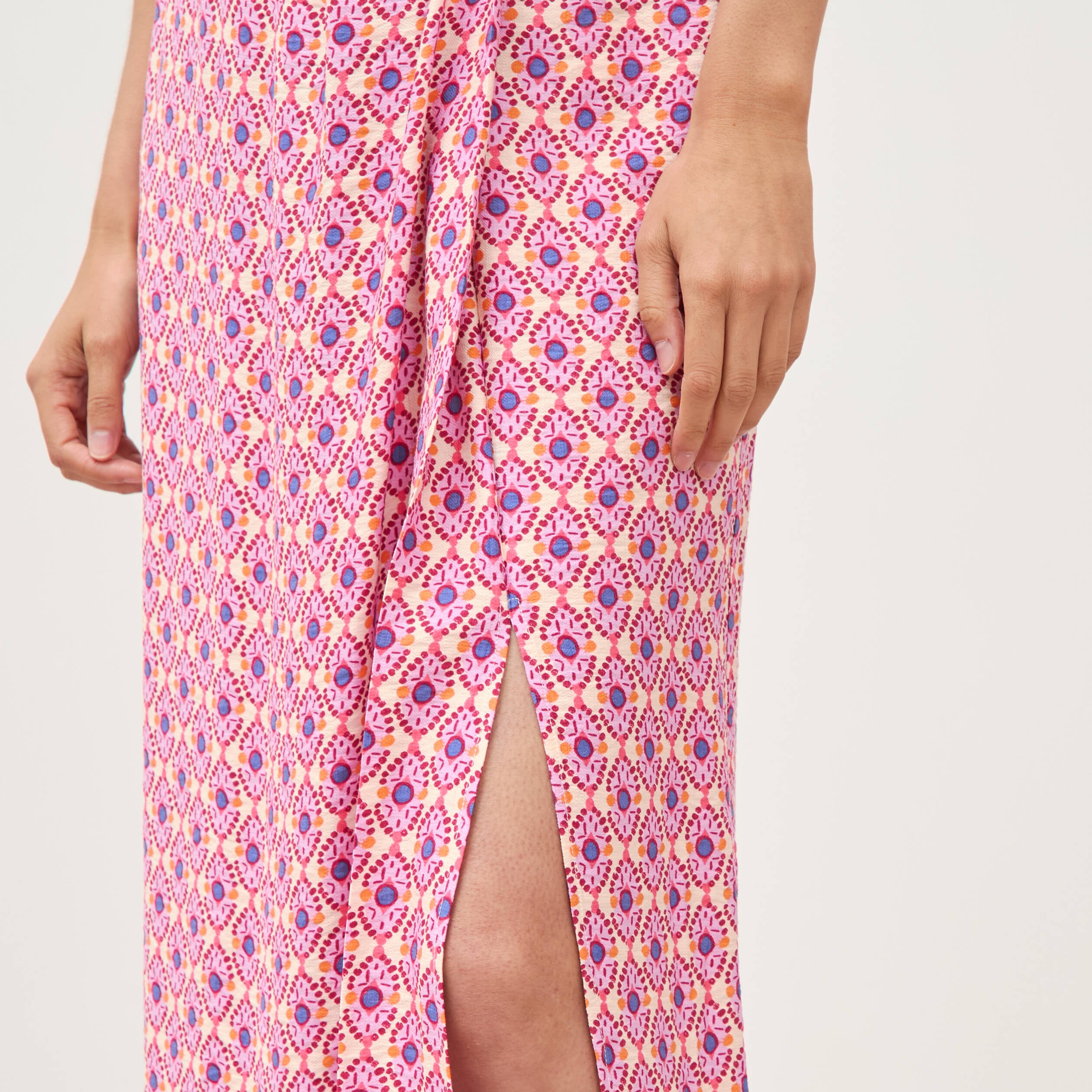 Jupe fluide multicolore femme