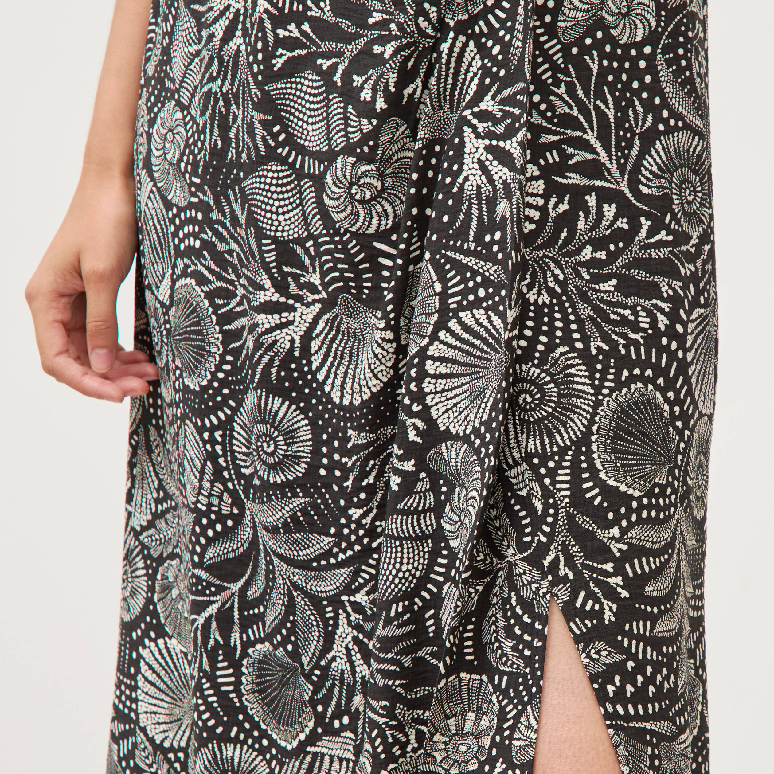 Jupe fluide noir femme