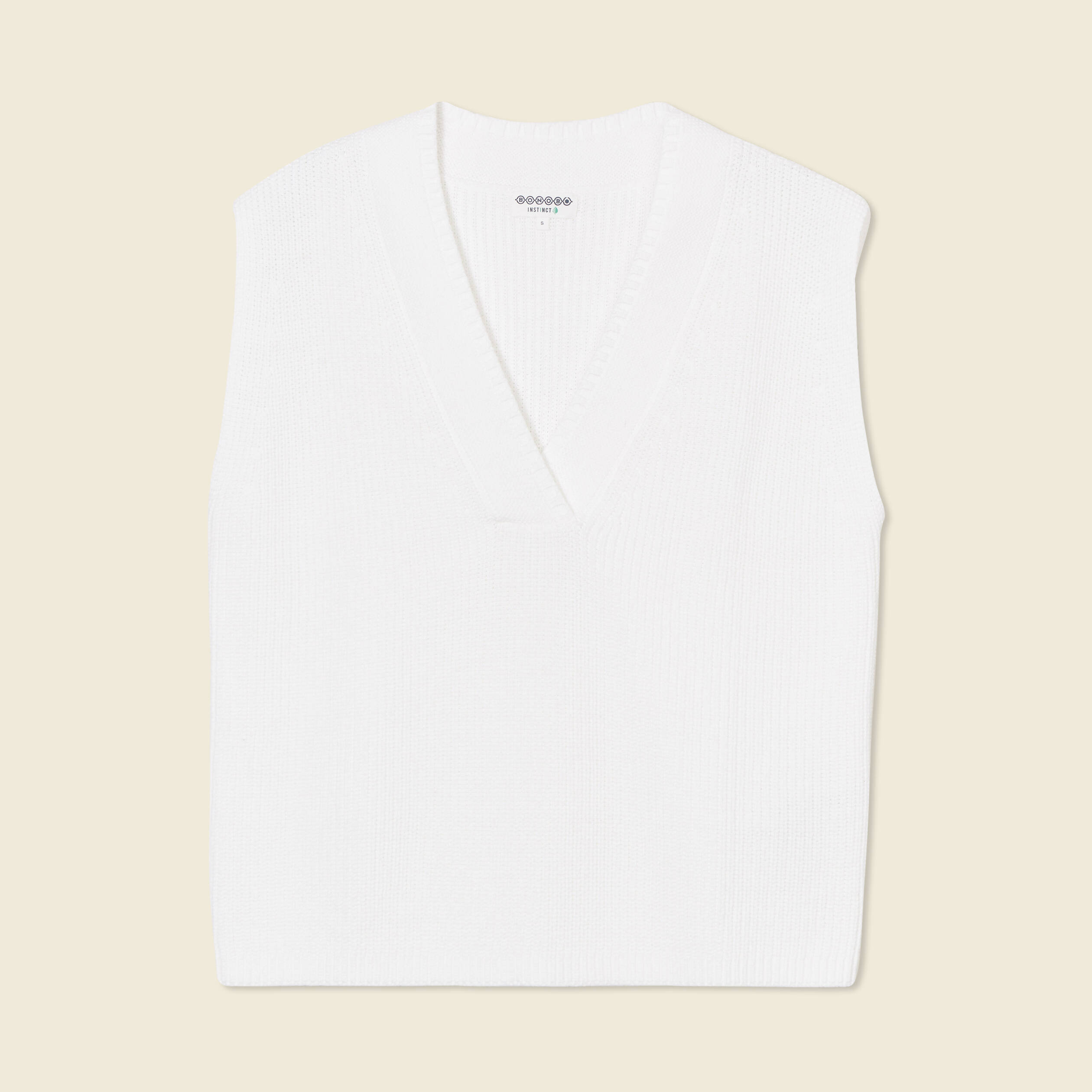 Pull éco-responsable ecru femme