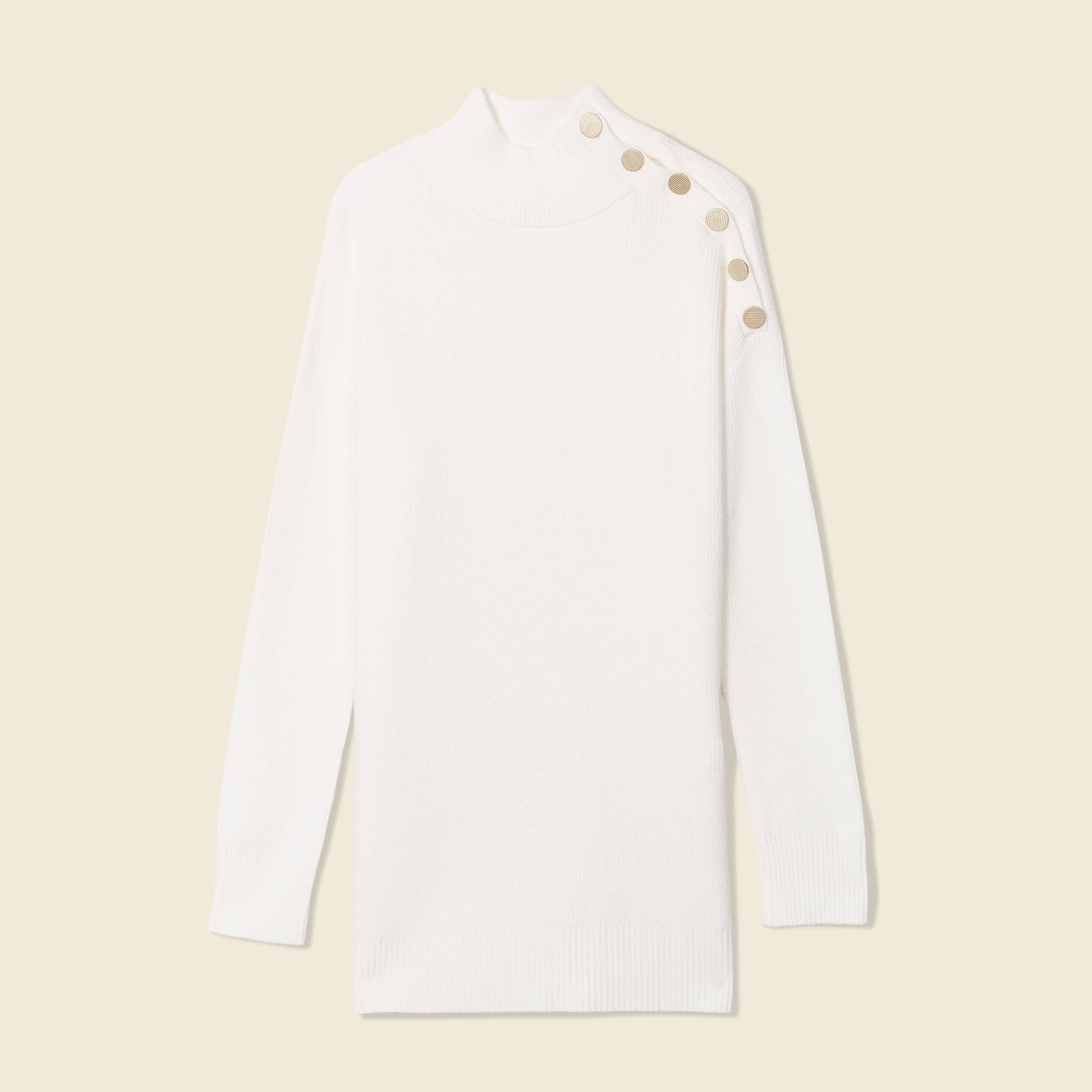 pull long manches longues ecru femme Pull long manches longues ecru femme
