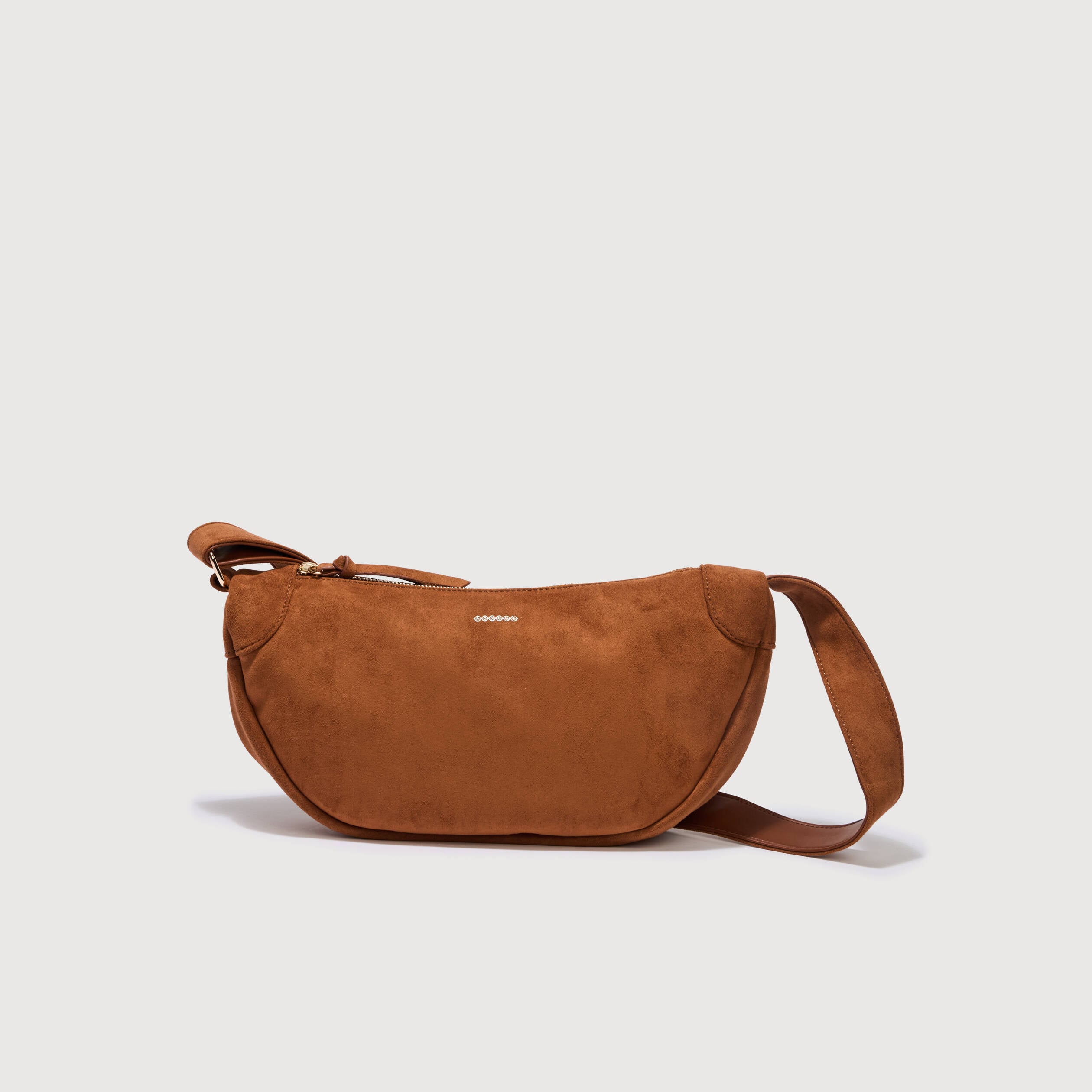 Sac bandouli&egrave;re avec doublure camel femme