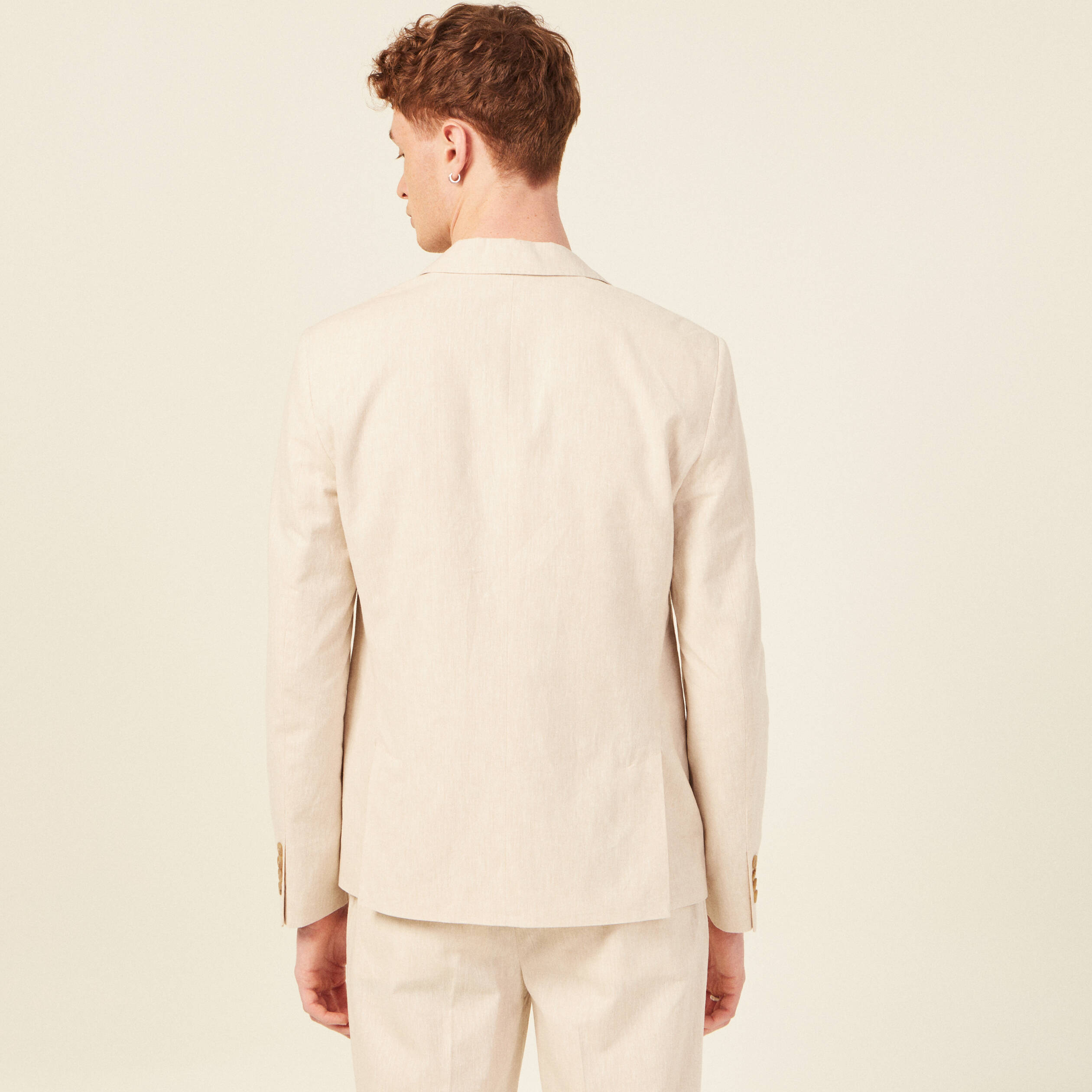 Veste blazer beige homme best sale
