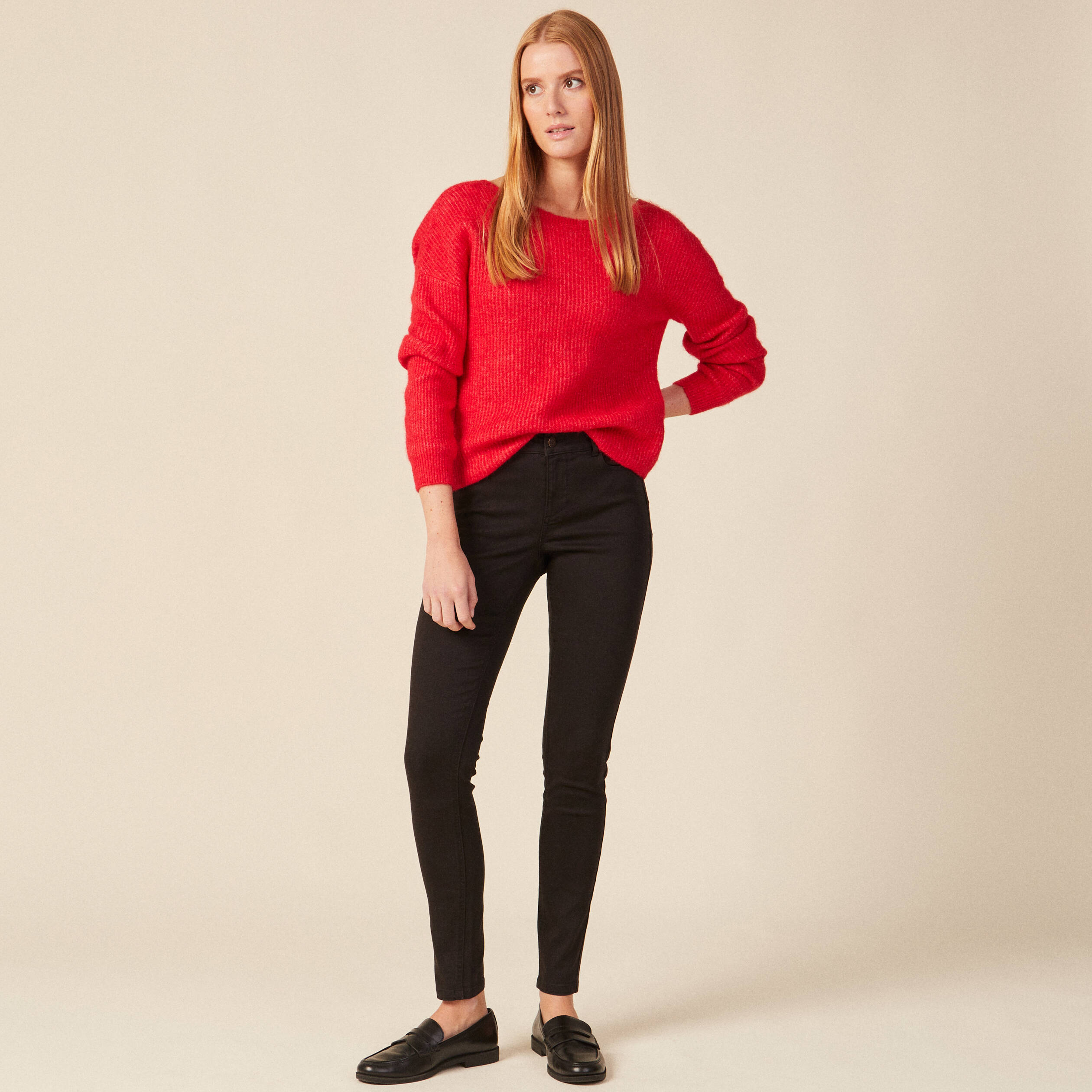 pull manches longues rose framboise femme Pull manches longues rose framboise femme