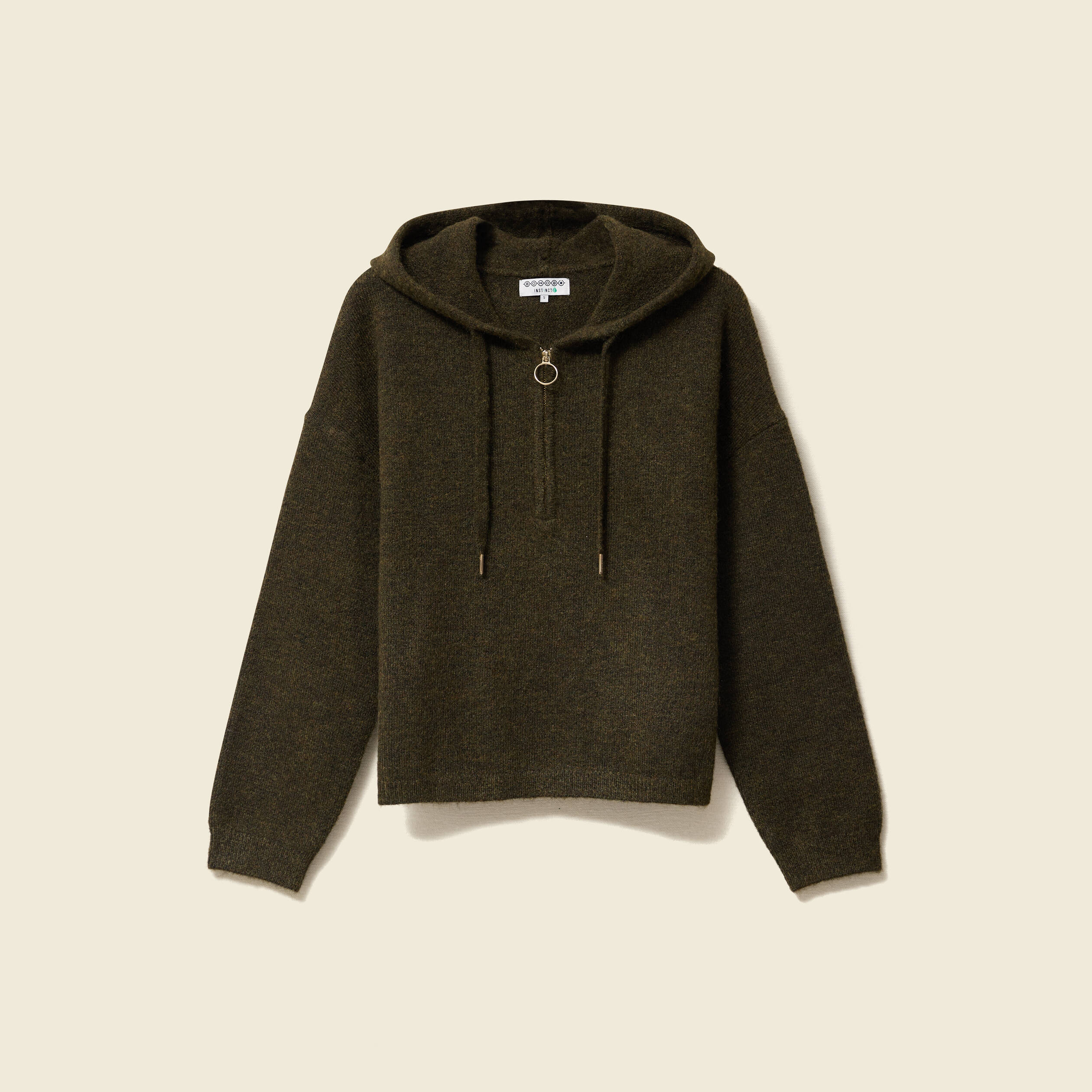 Parka 5 en 1 et veste cintrée à capuche vert kaki femme | Bréal
