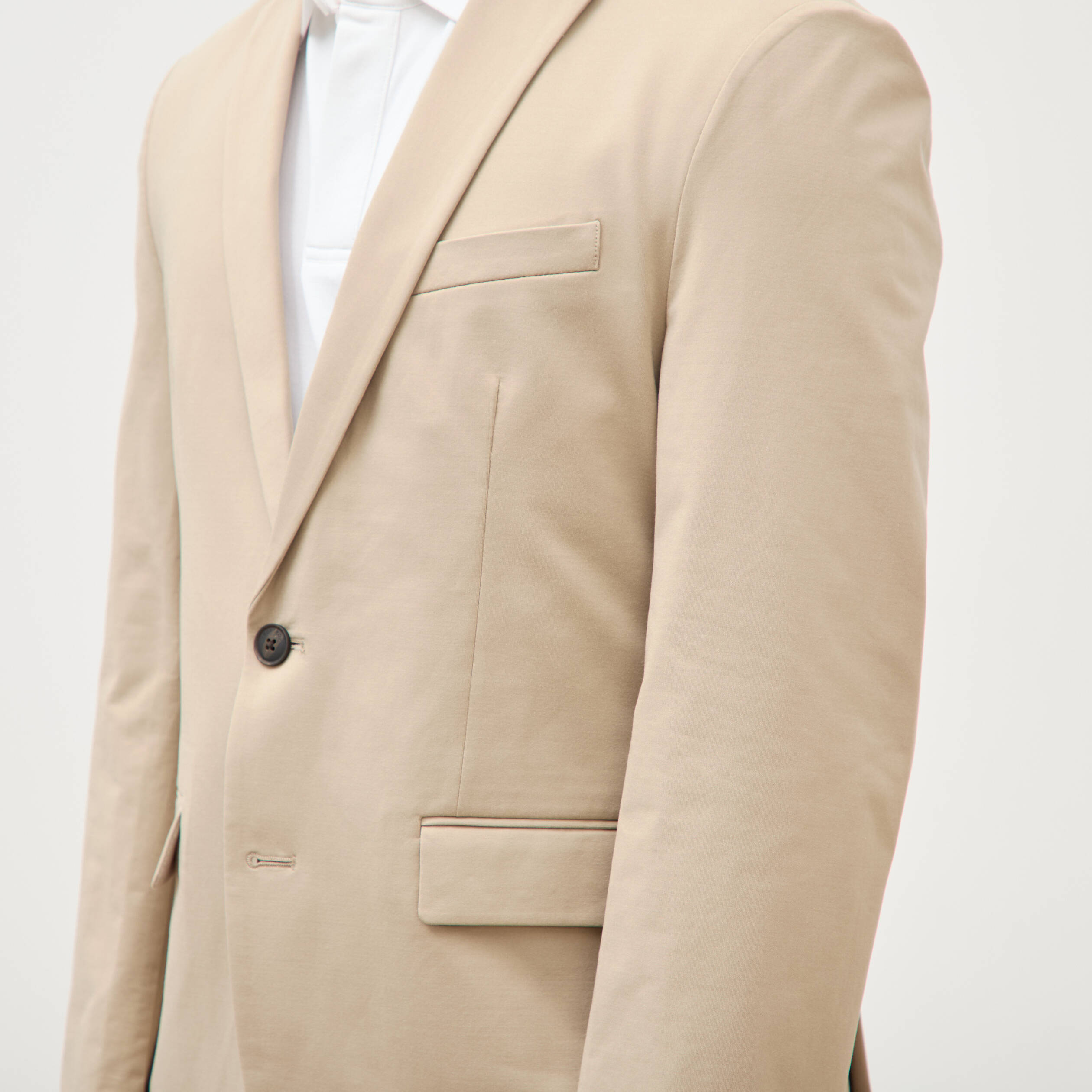 Veste blazer stretch beige homme