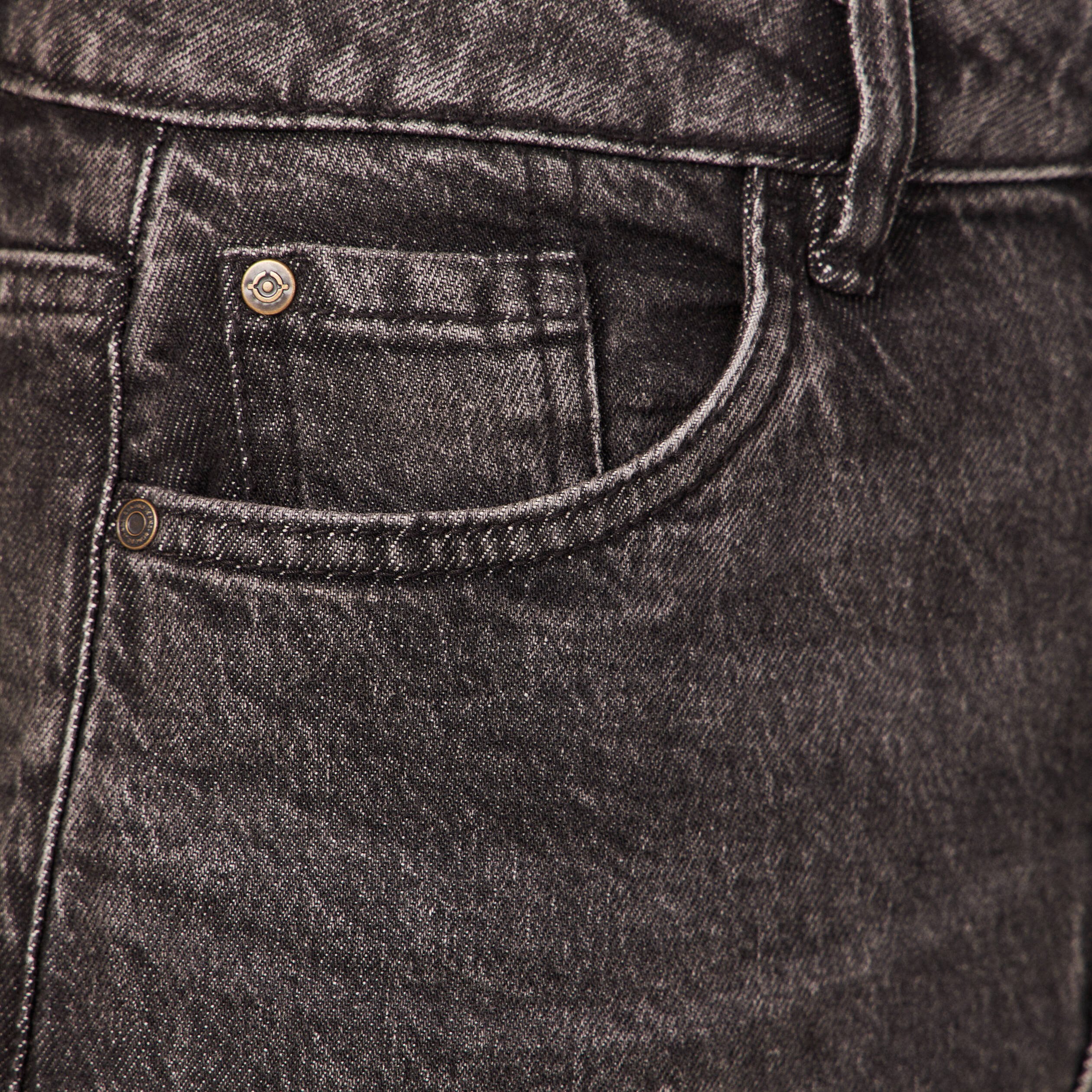 jeans mom 78eme denim gris femme Jeans mom 7/8ème denim gris femme