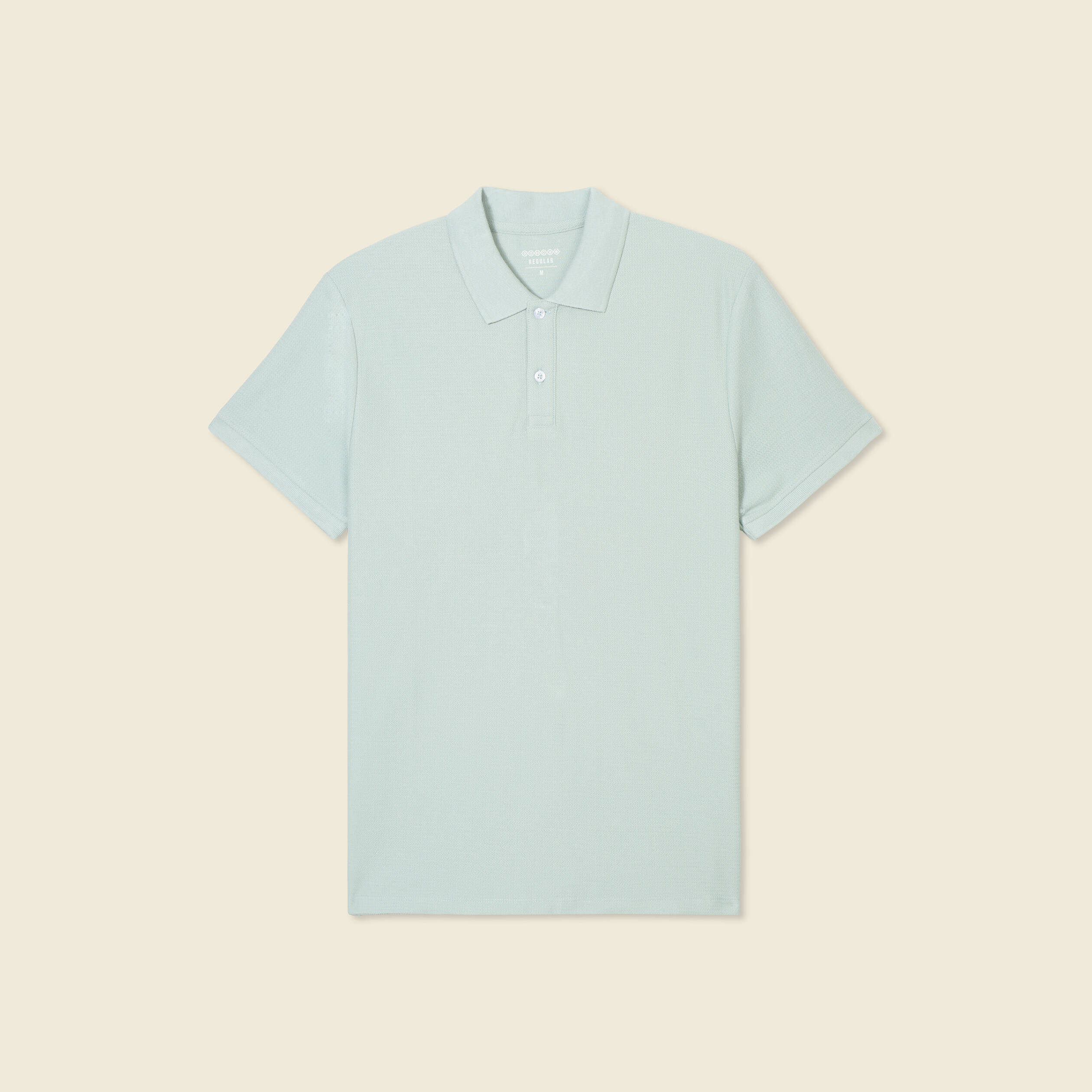 Polo manches courtes vert clair homme