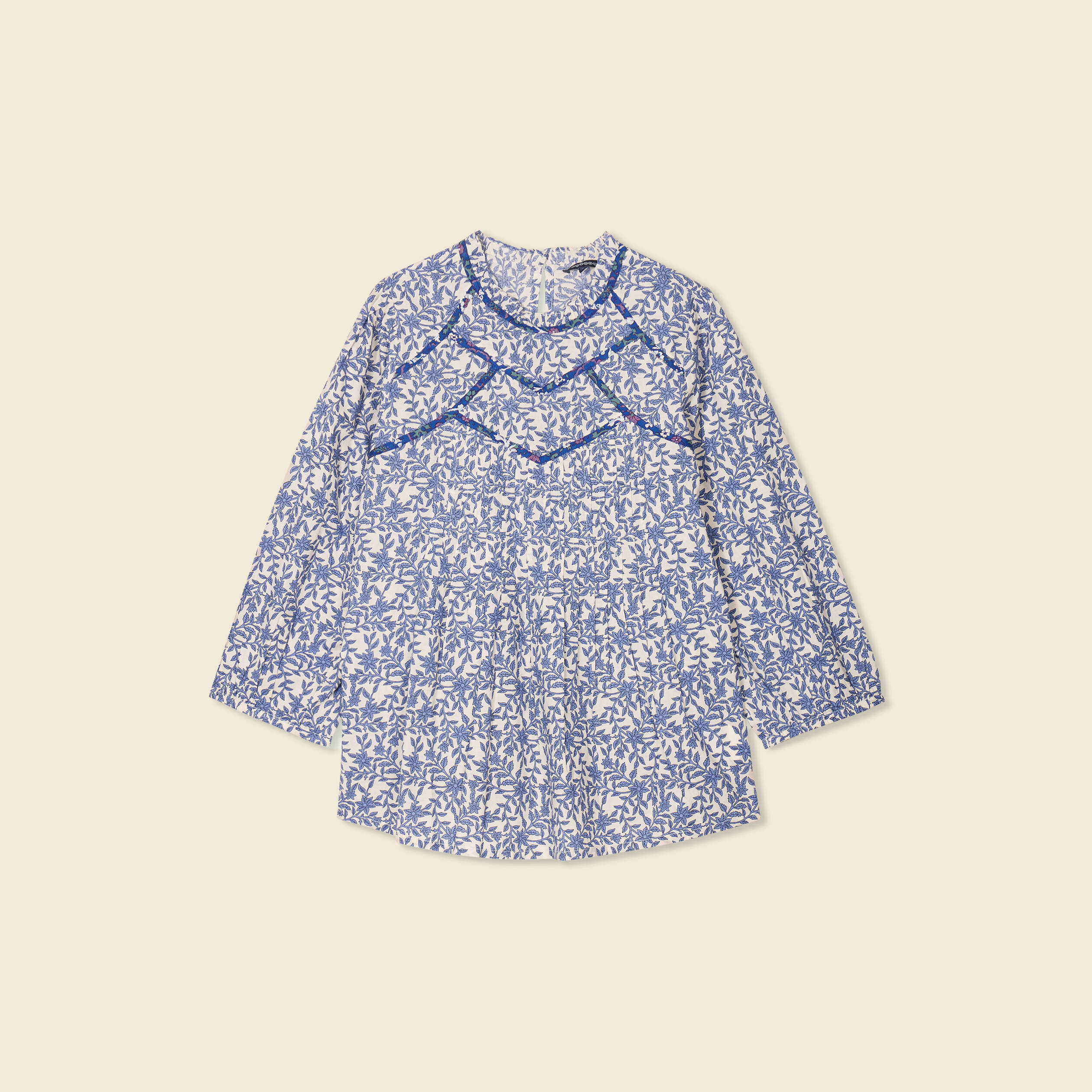 Blouse manches 3/4 blanc femme