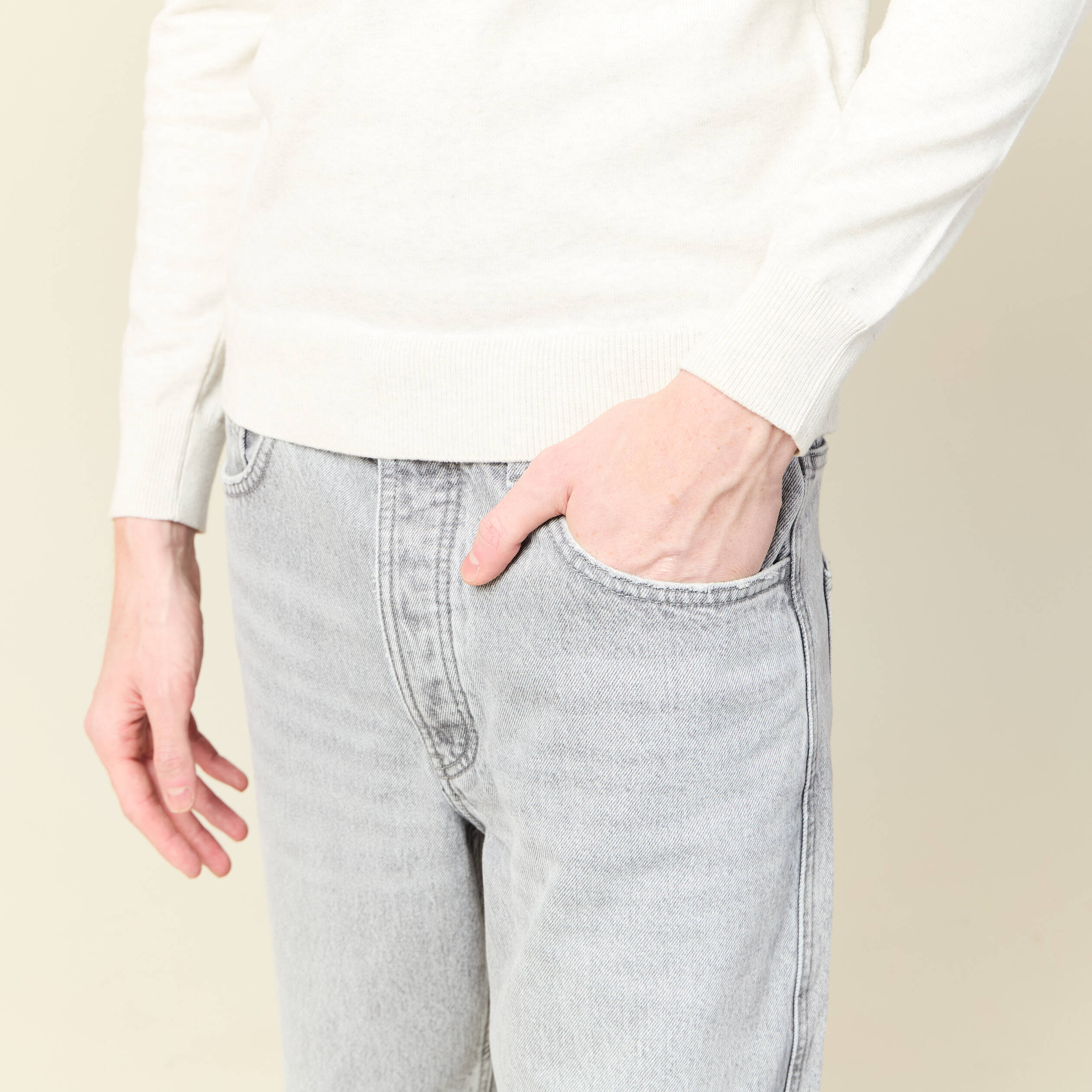 pull manches longues ecru homme Pull manches longues ecru homme