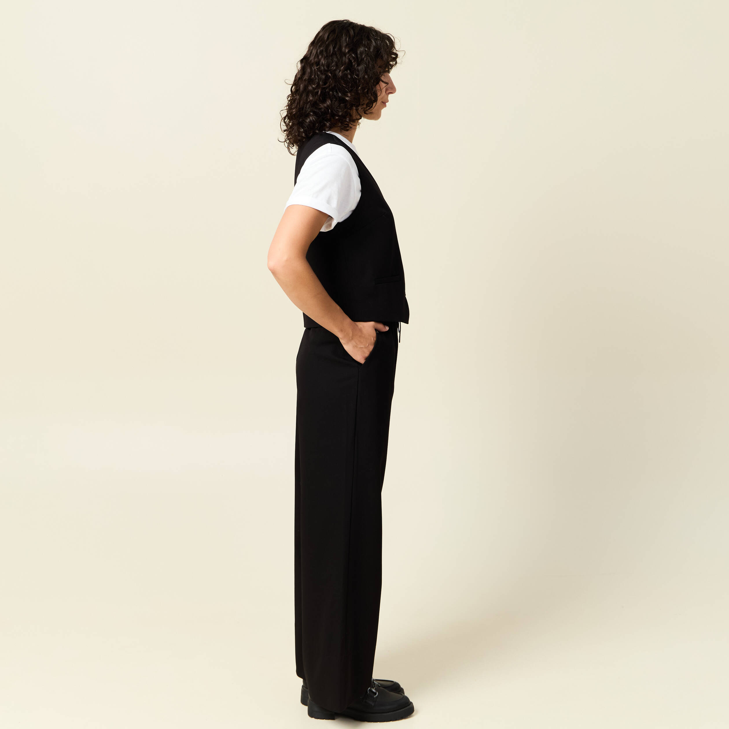veston sans manches noir femme Veston sans manches noir femme