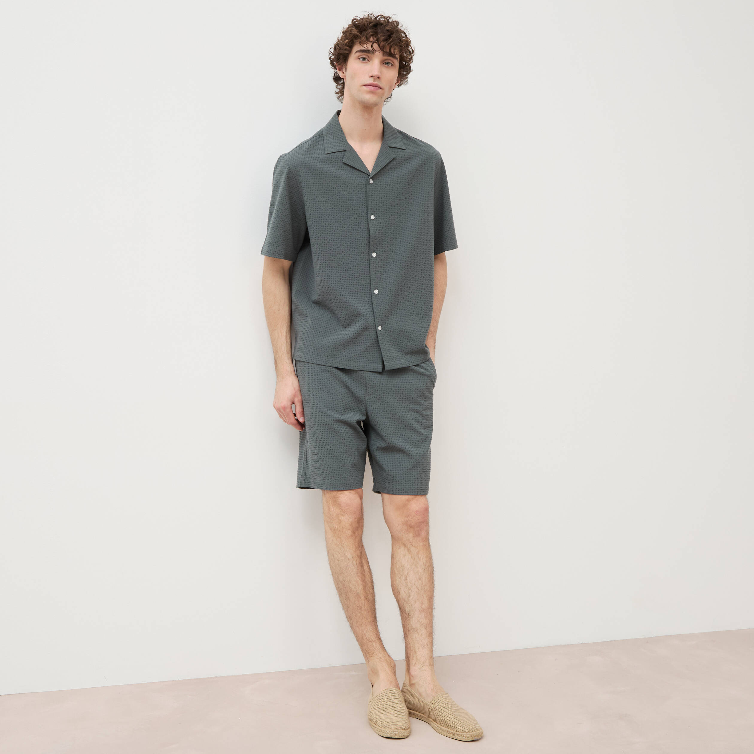 Bermuda vert kaki homme