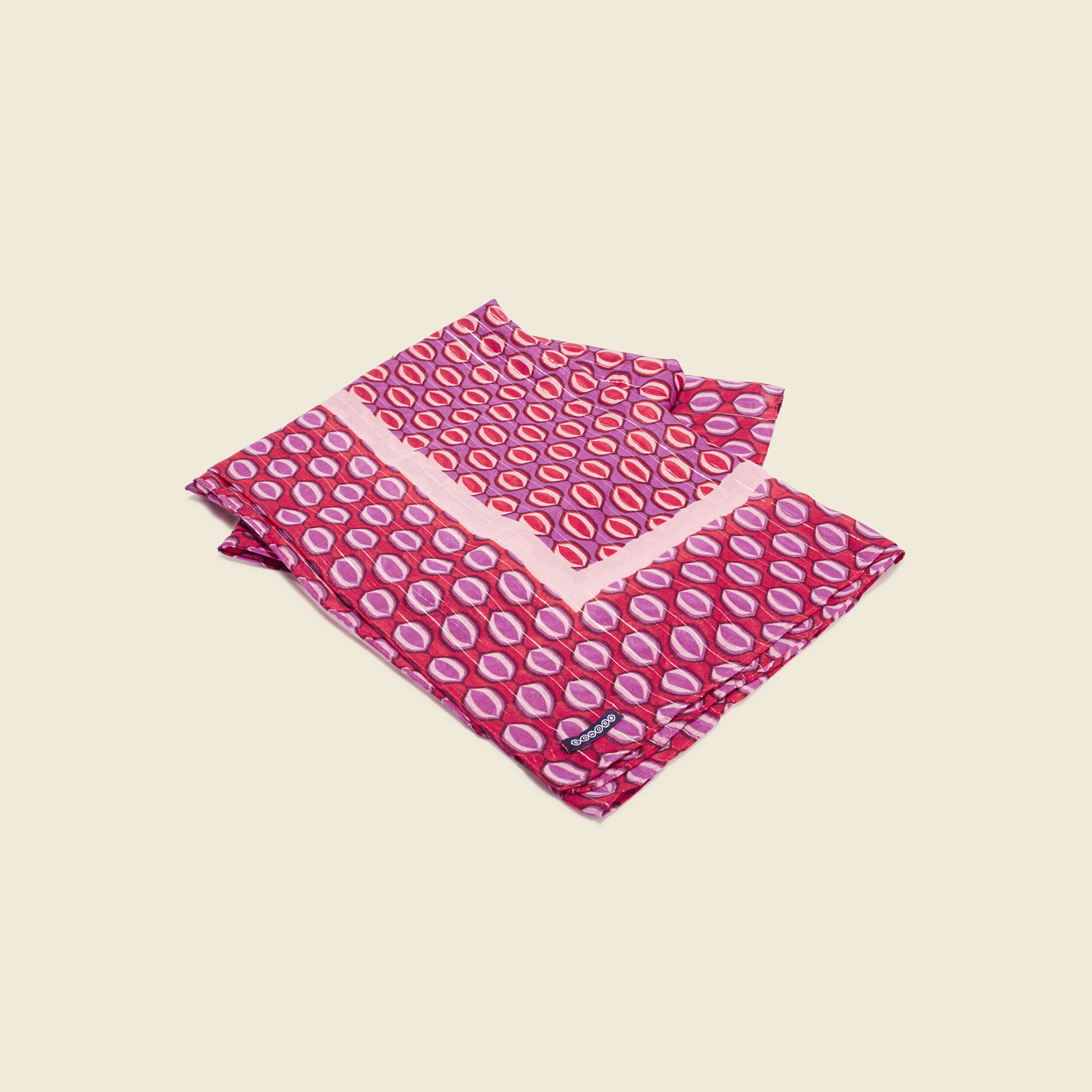 Foulard rouge foncé femme
