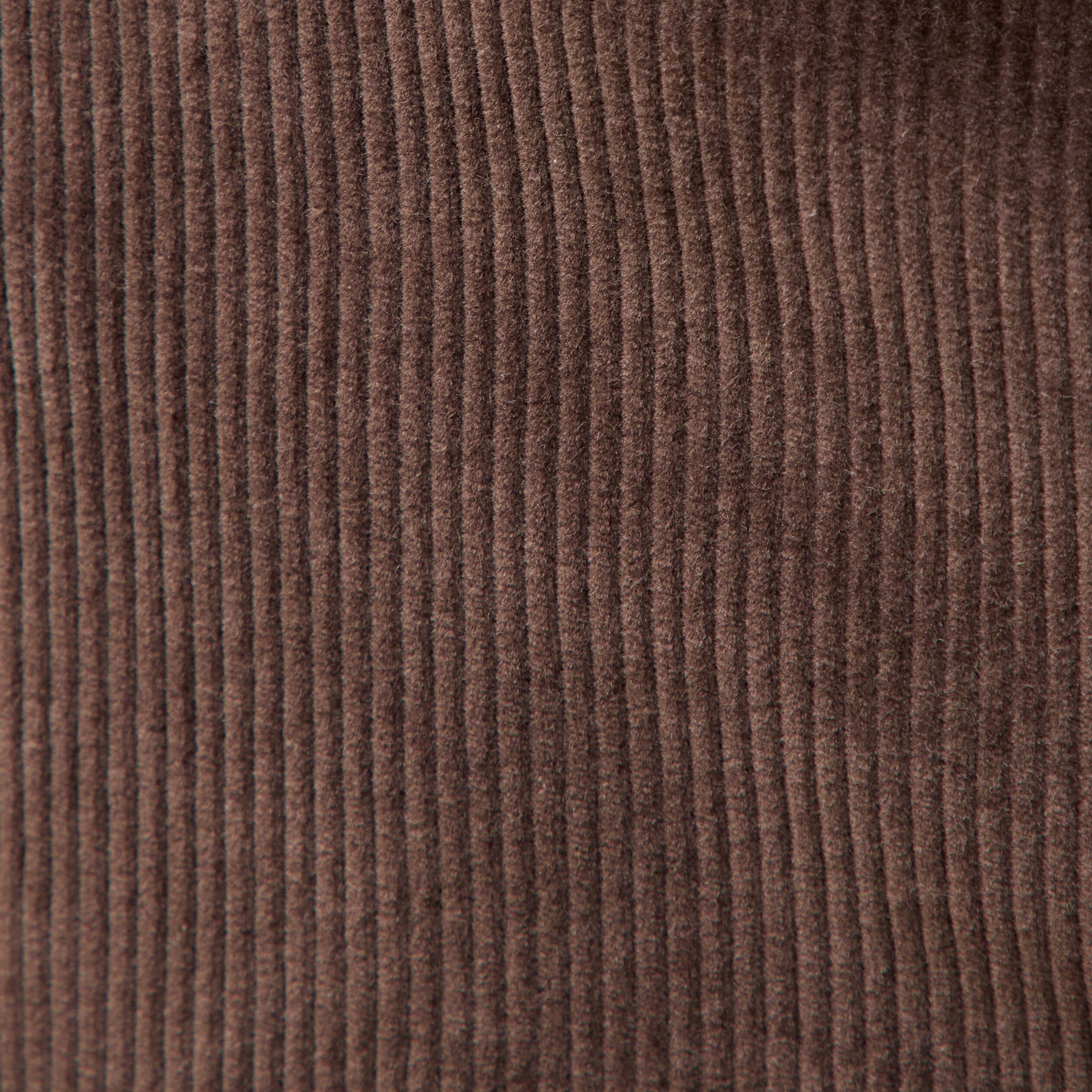 Pantalon droit en velours longueur 32 marron fonc&eacute; homme