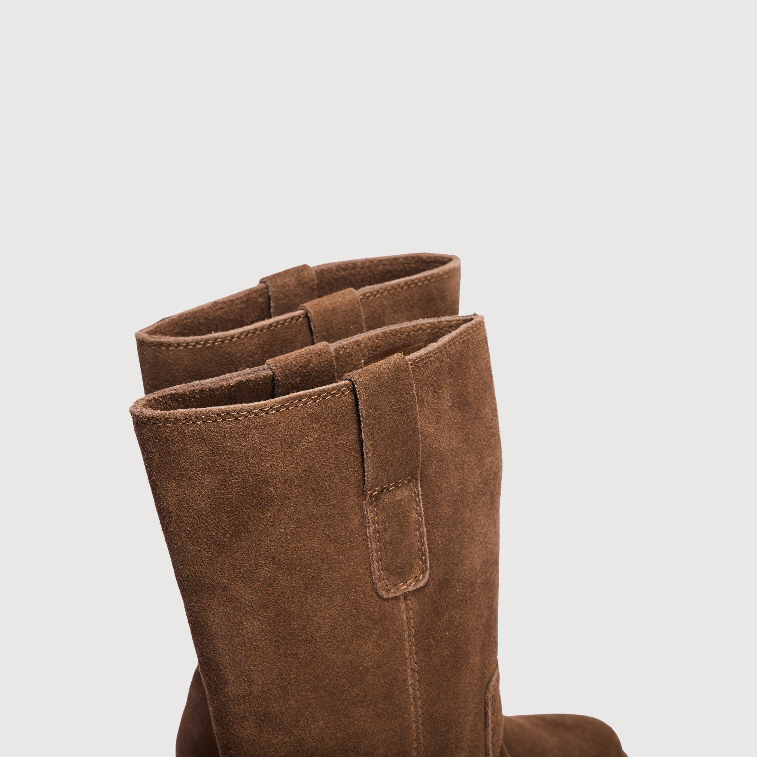 Bottes &agrave; talon marron fonc&eacute; femme