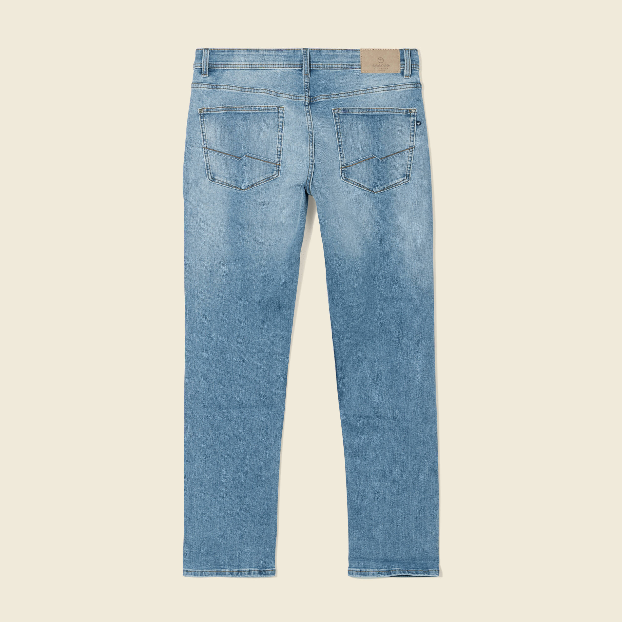 Jeans straight denim used homme
