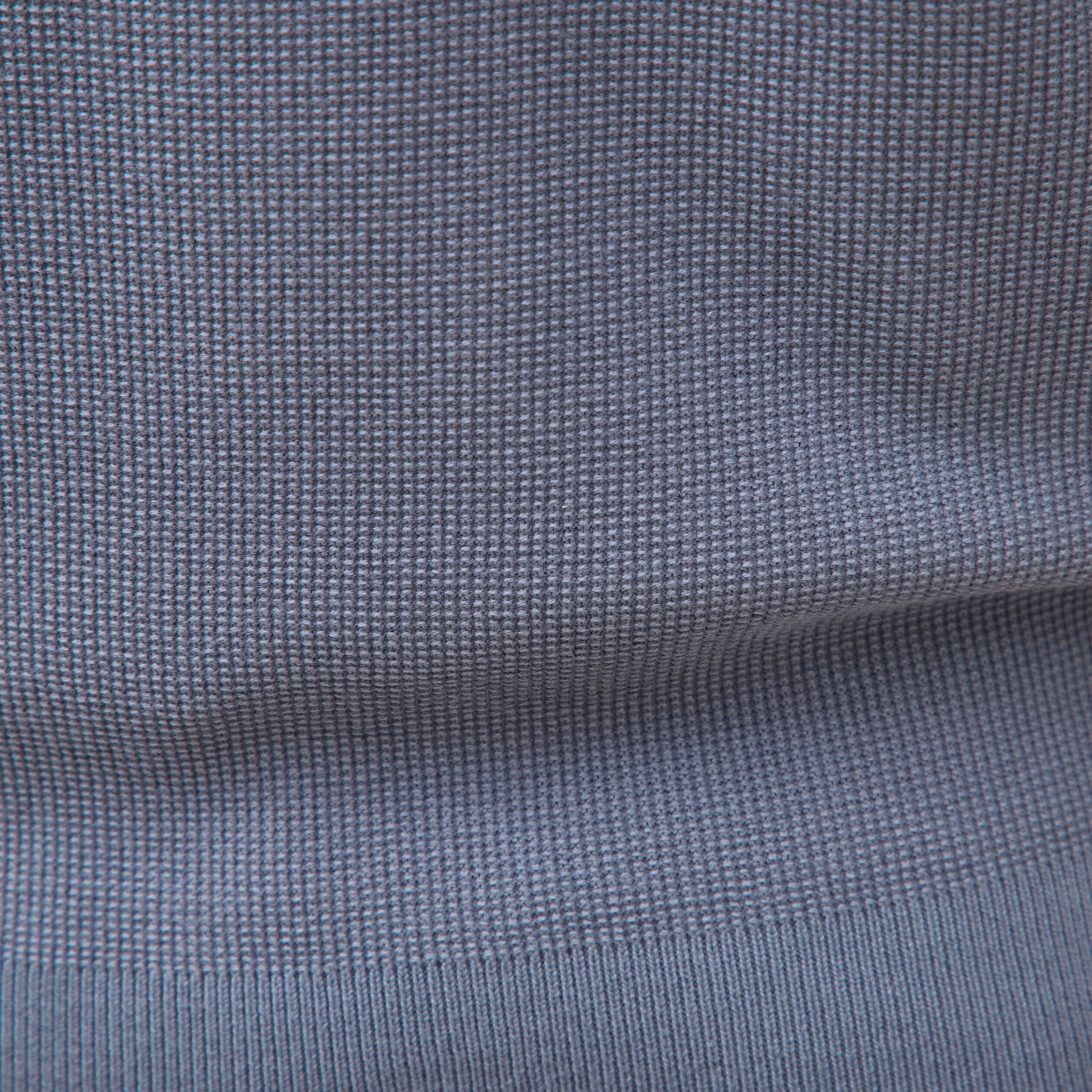 Pull droit col polo manches longues bleu gris homme