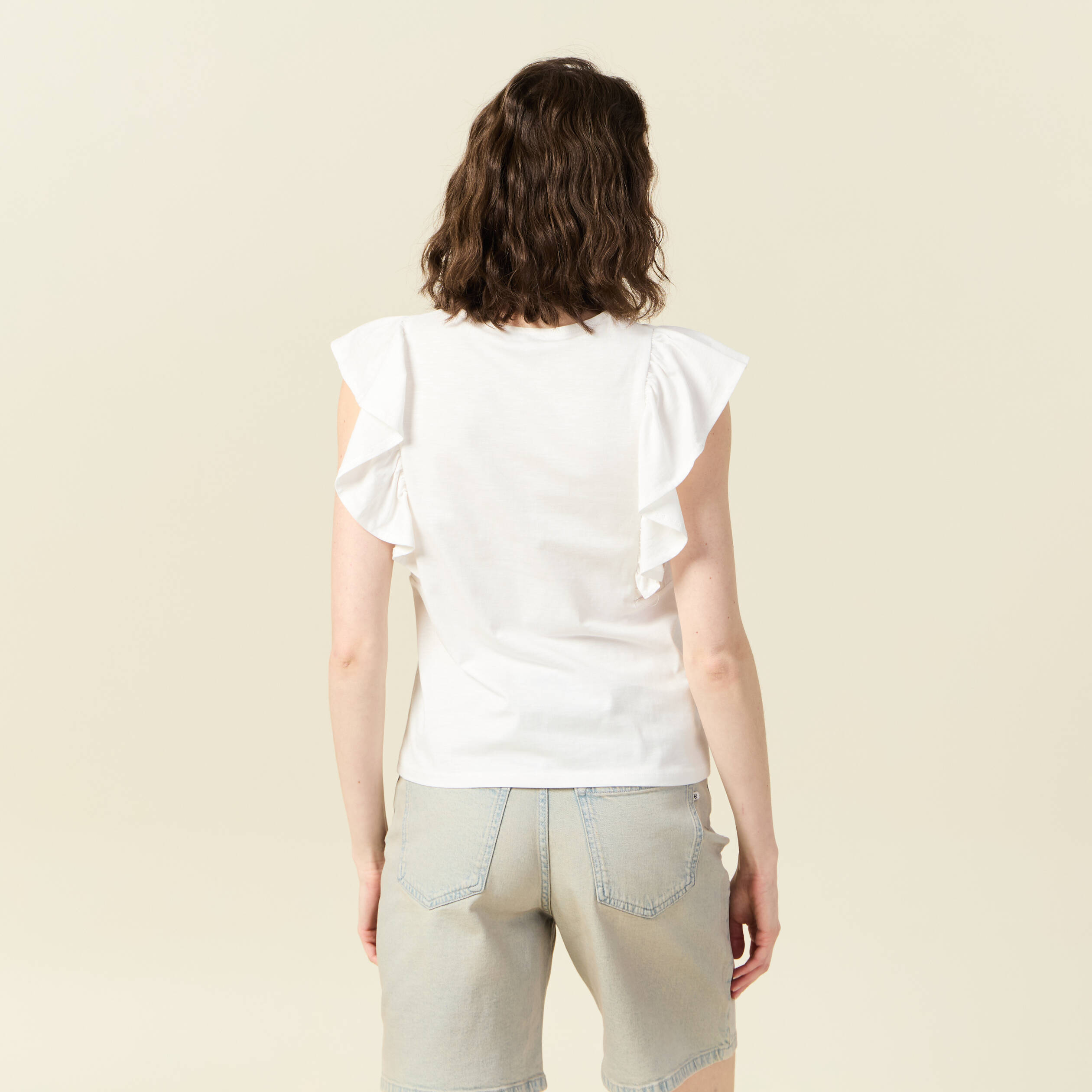 debardeur sans manches blanc femme Débardeur sans manches blanc femme