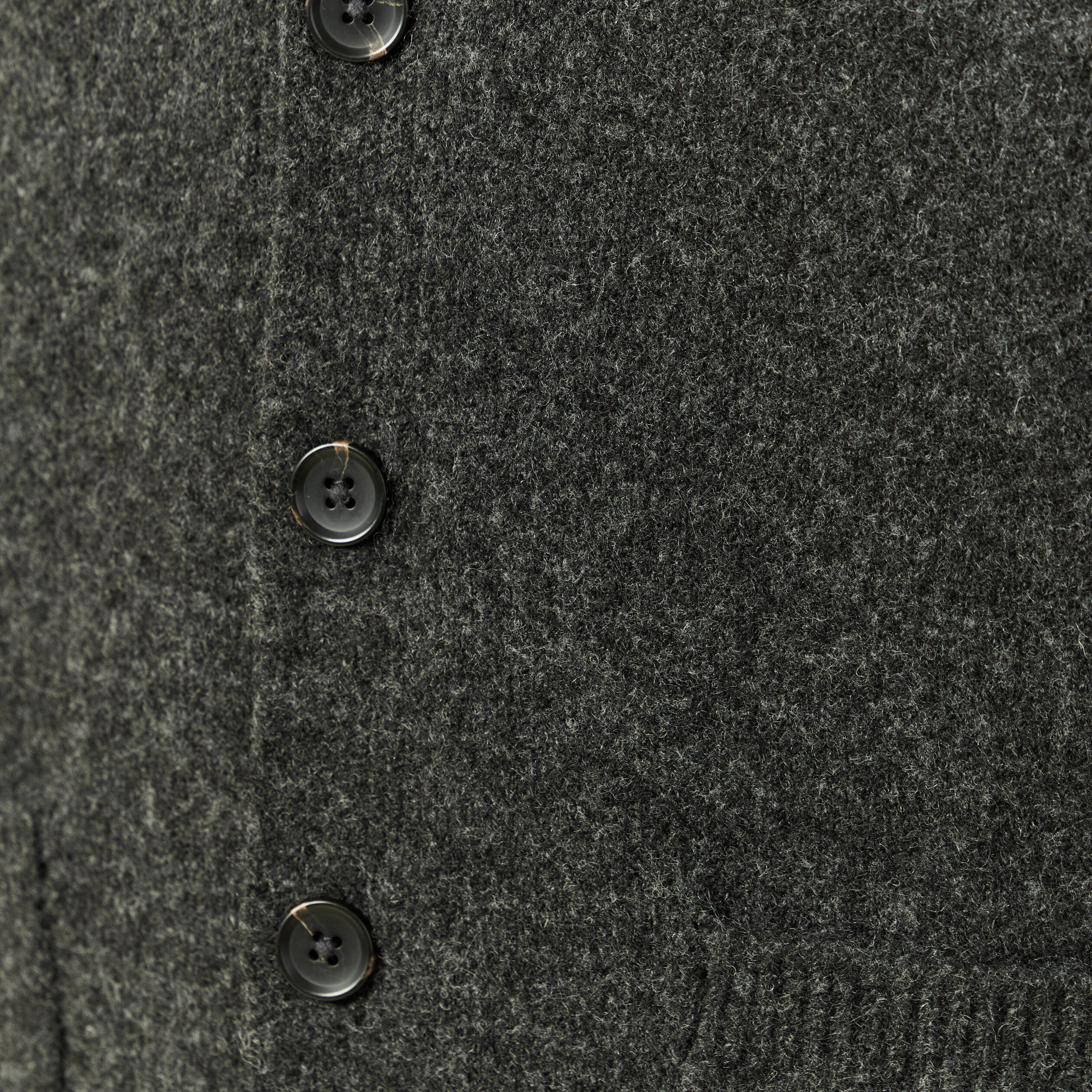 Gilet manches longues gris fonc&eacute; homme