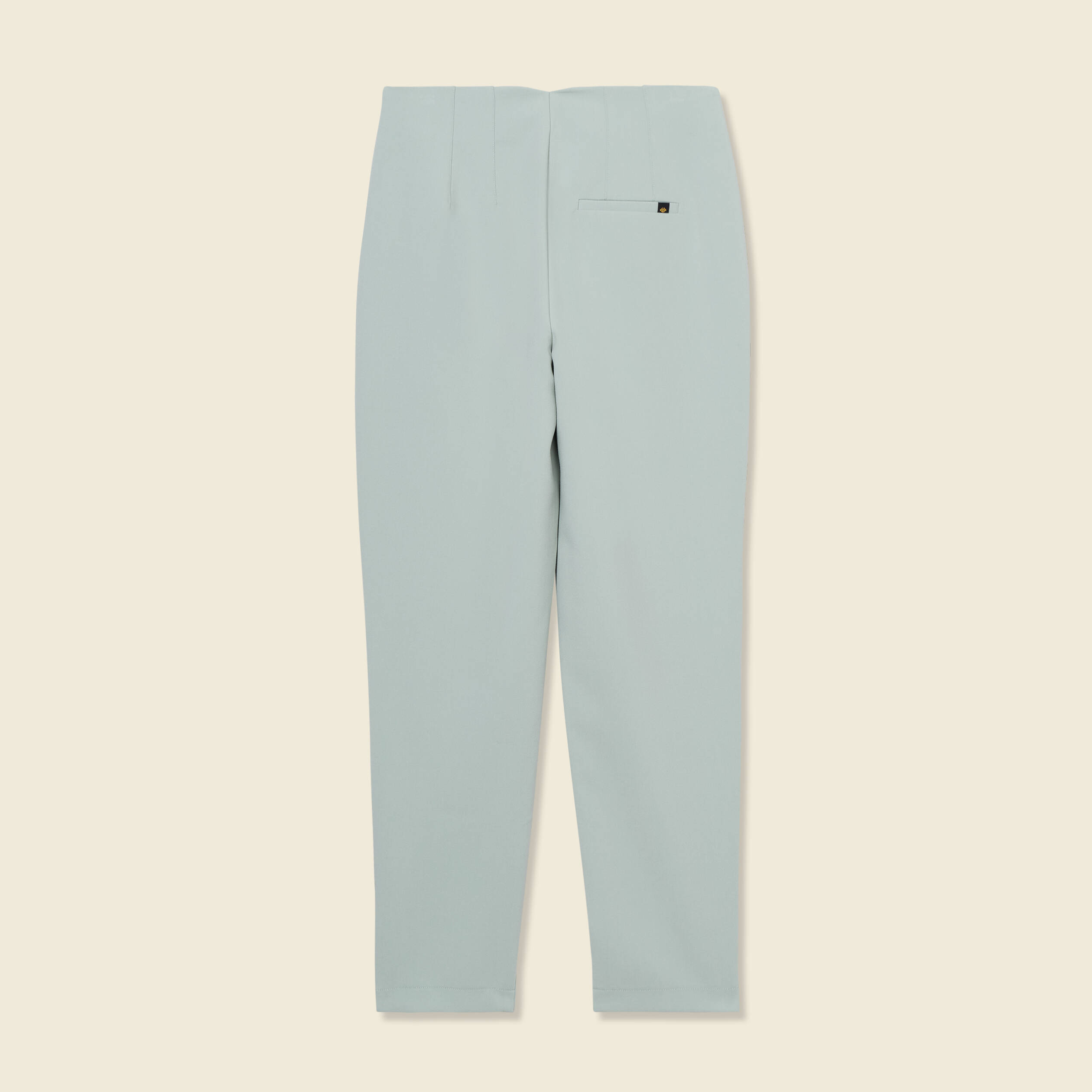 Pantalon cigarette vert olive femme