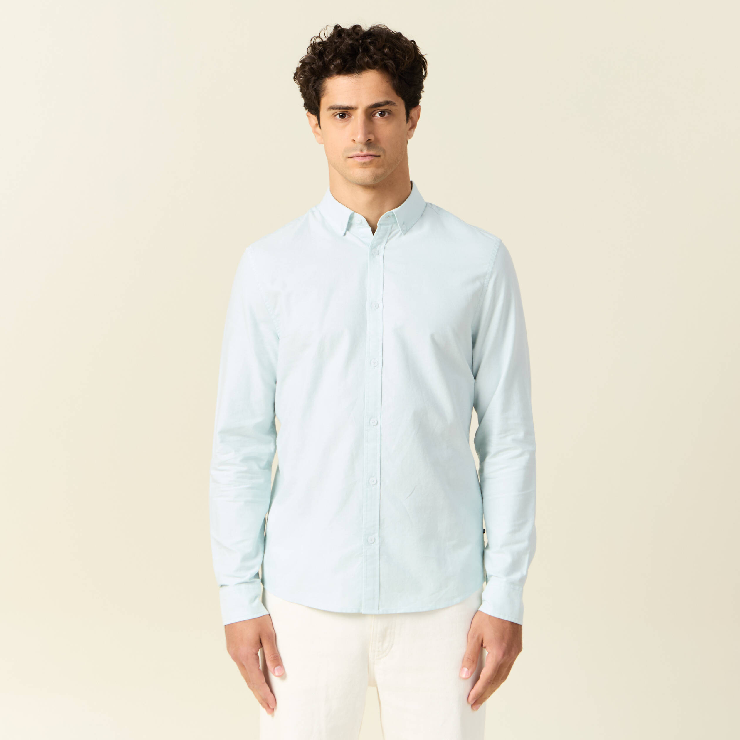 chemise manches longues bleu gris homme Chemise manches longues bleu gris homme