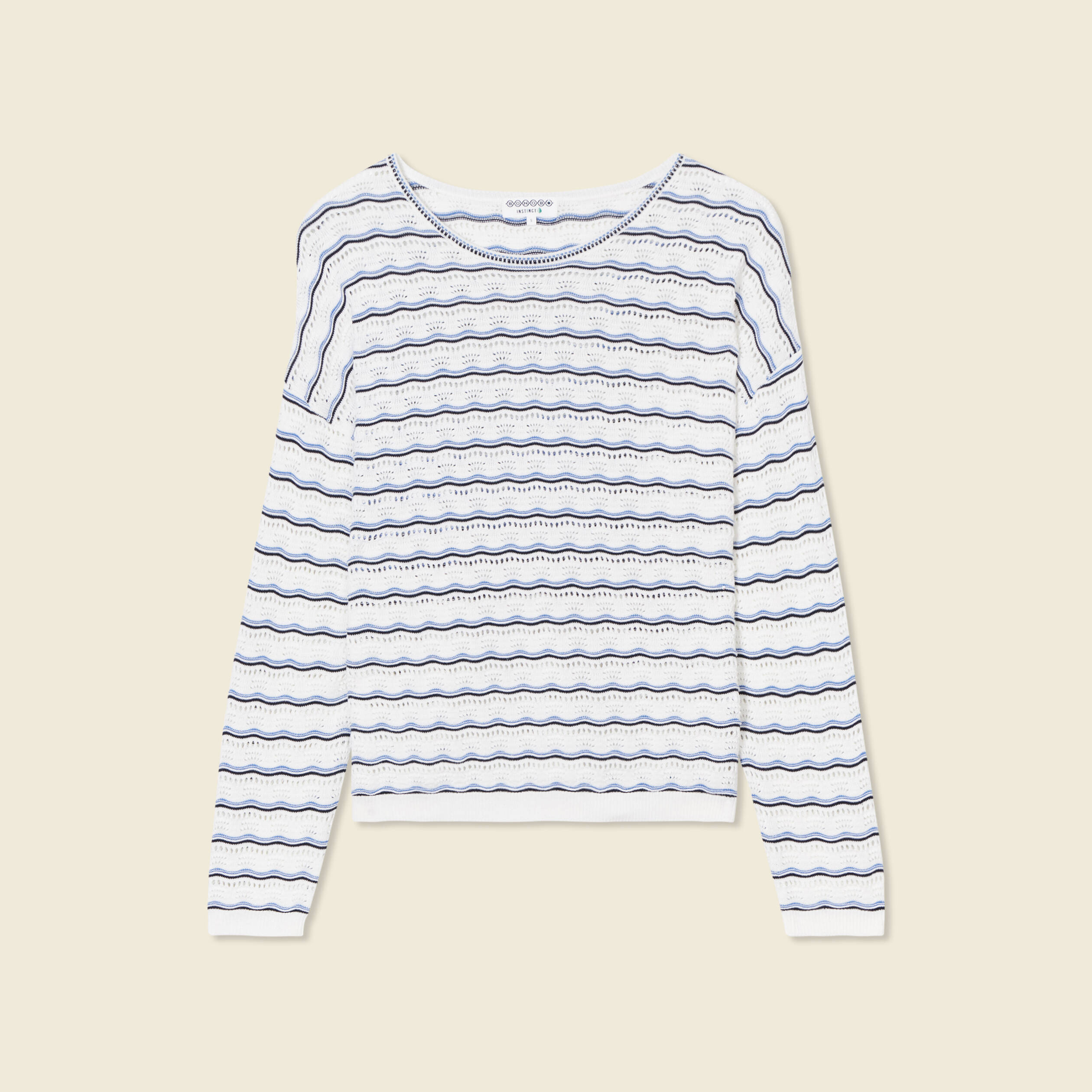pull eco responsable creme femme Pull éco-responsable creme femme