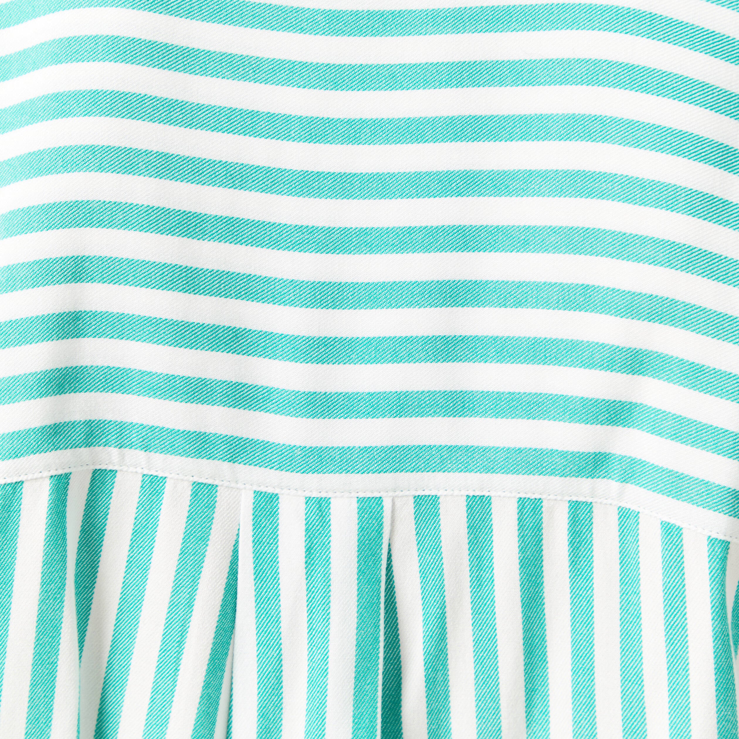 Chemise manches 3/4 vert turquoise femme