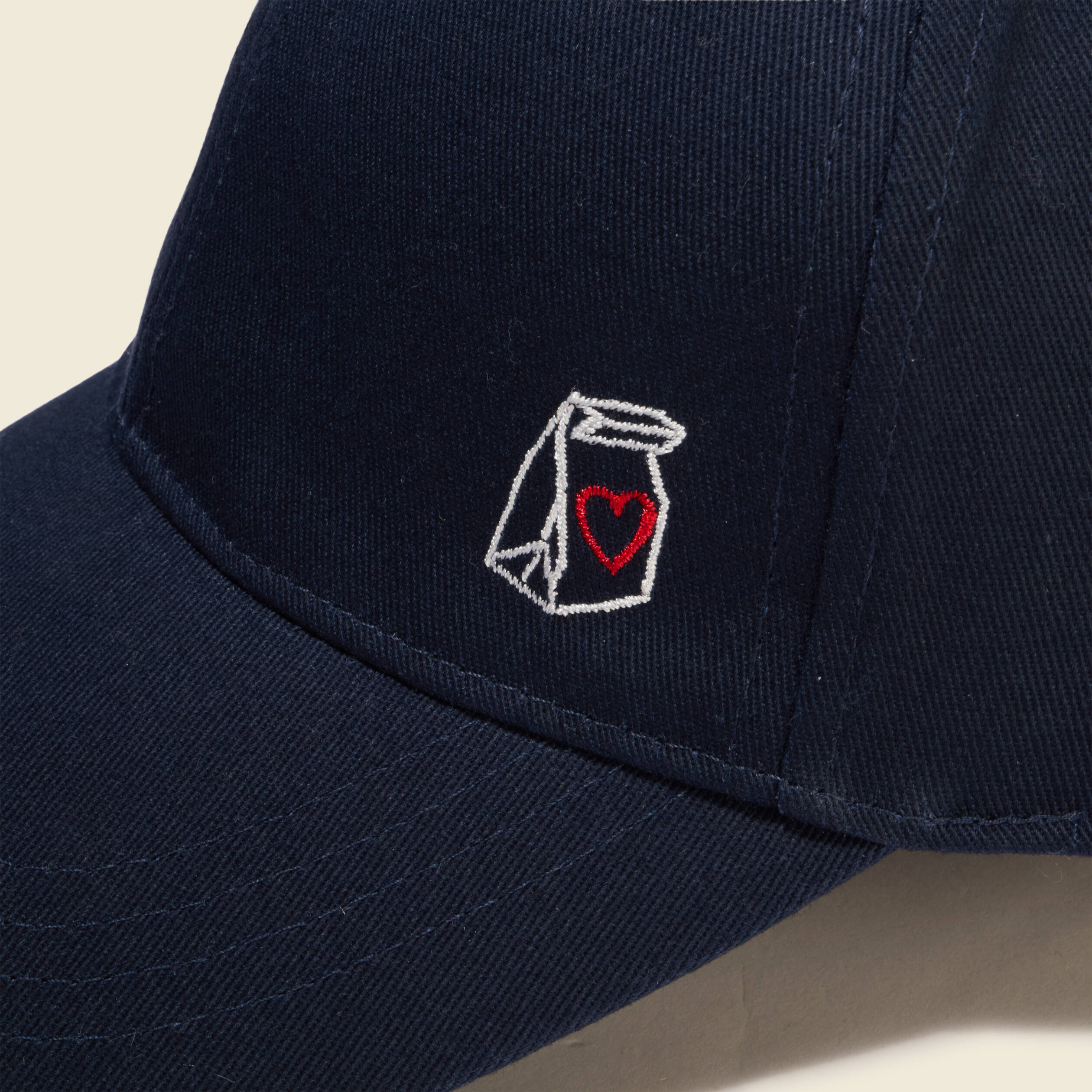 Casquette en coton bleu marine homme
