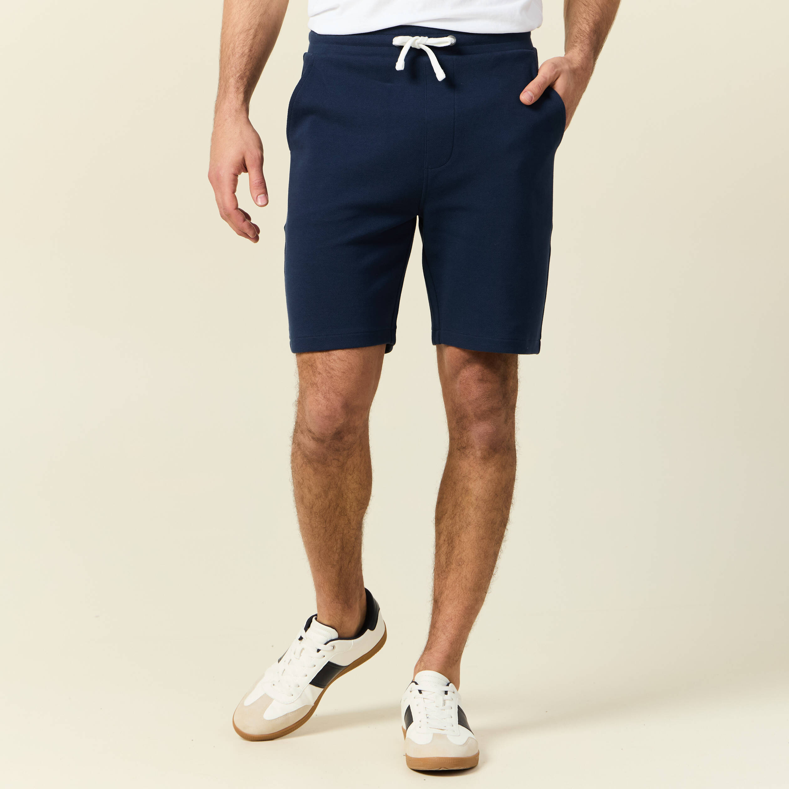short eco responsable bleu marine homme Short éco-responsable bleu marine homme