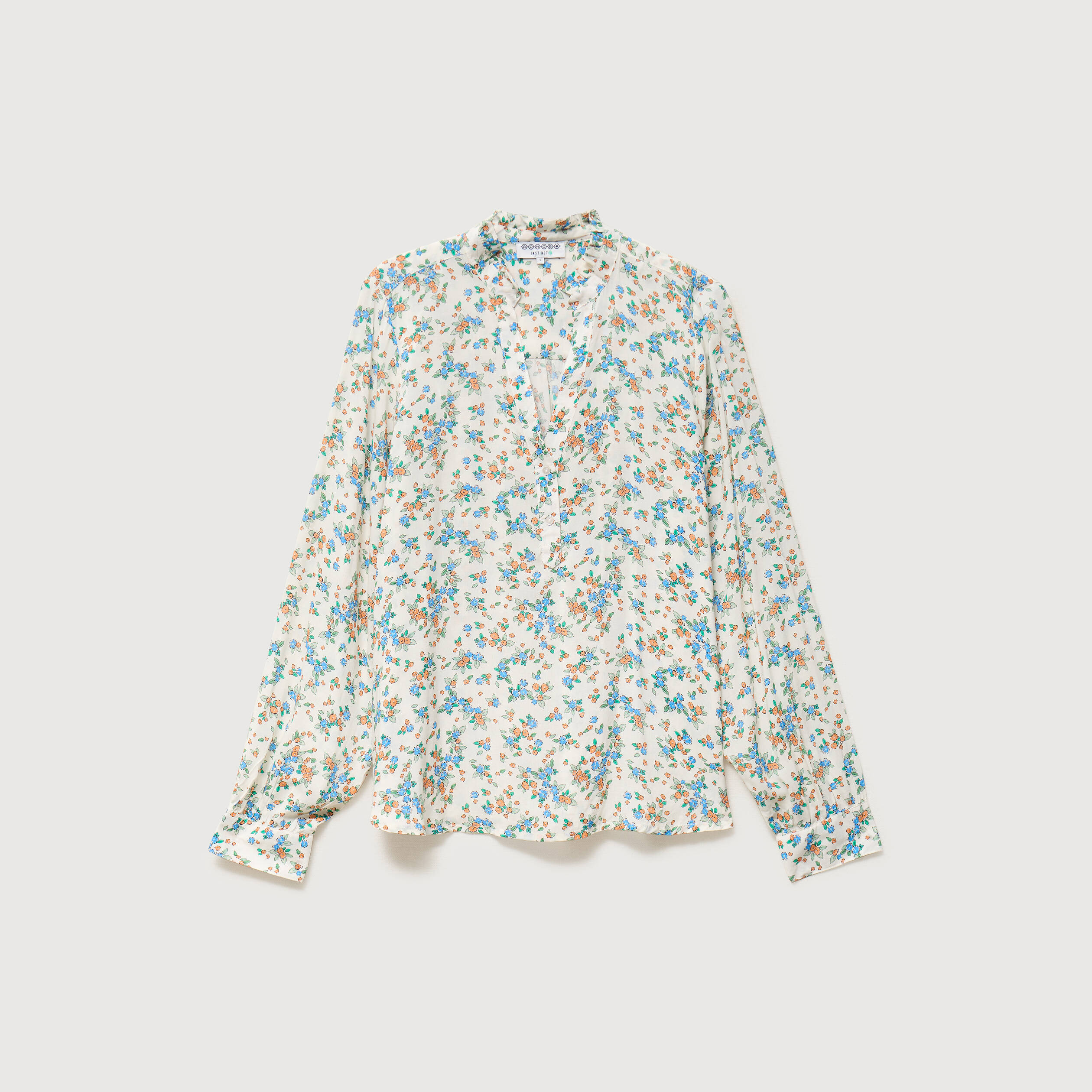 Blouse manches longues blanc femme