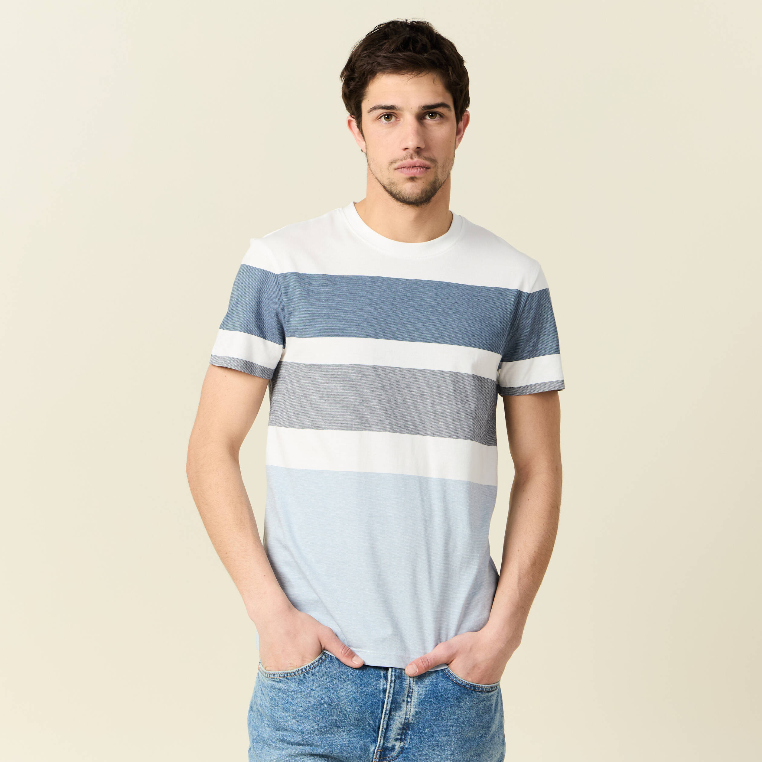 T-shirt Homme Craghoppers - Bleu - Taille L - Manches Courtes - 100% Polyester - Occasion Bon état