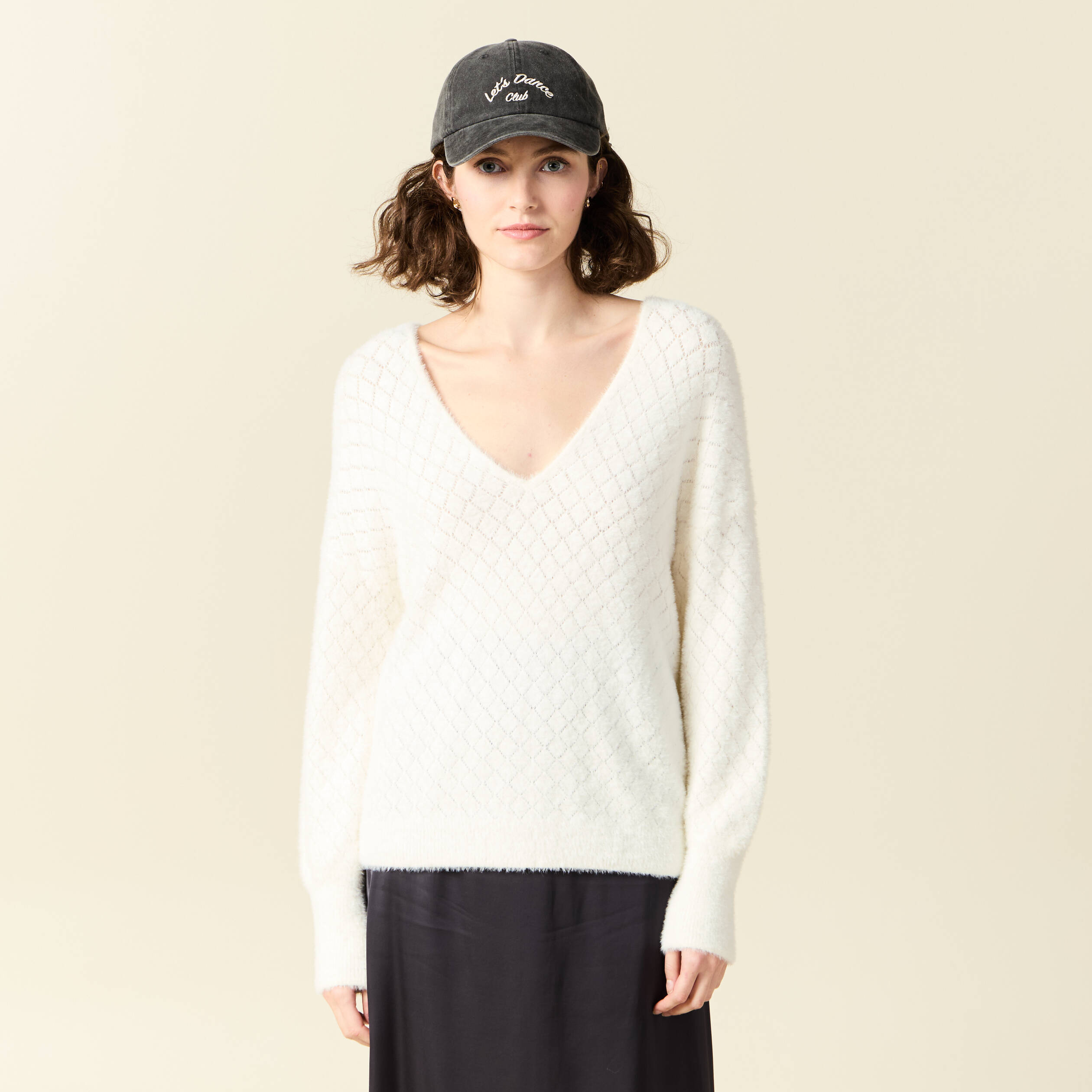 pull manches longues ecru femme Pull manches longues ecru femme