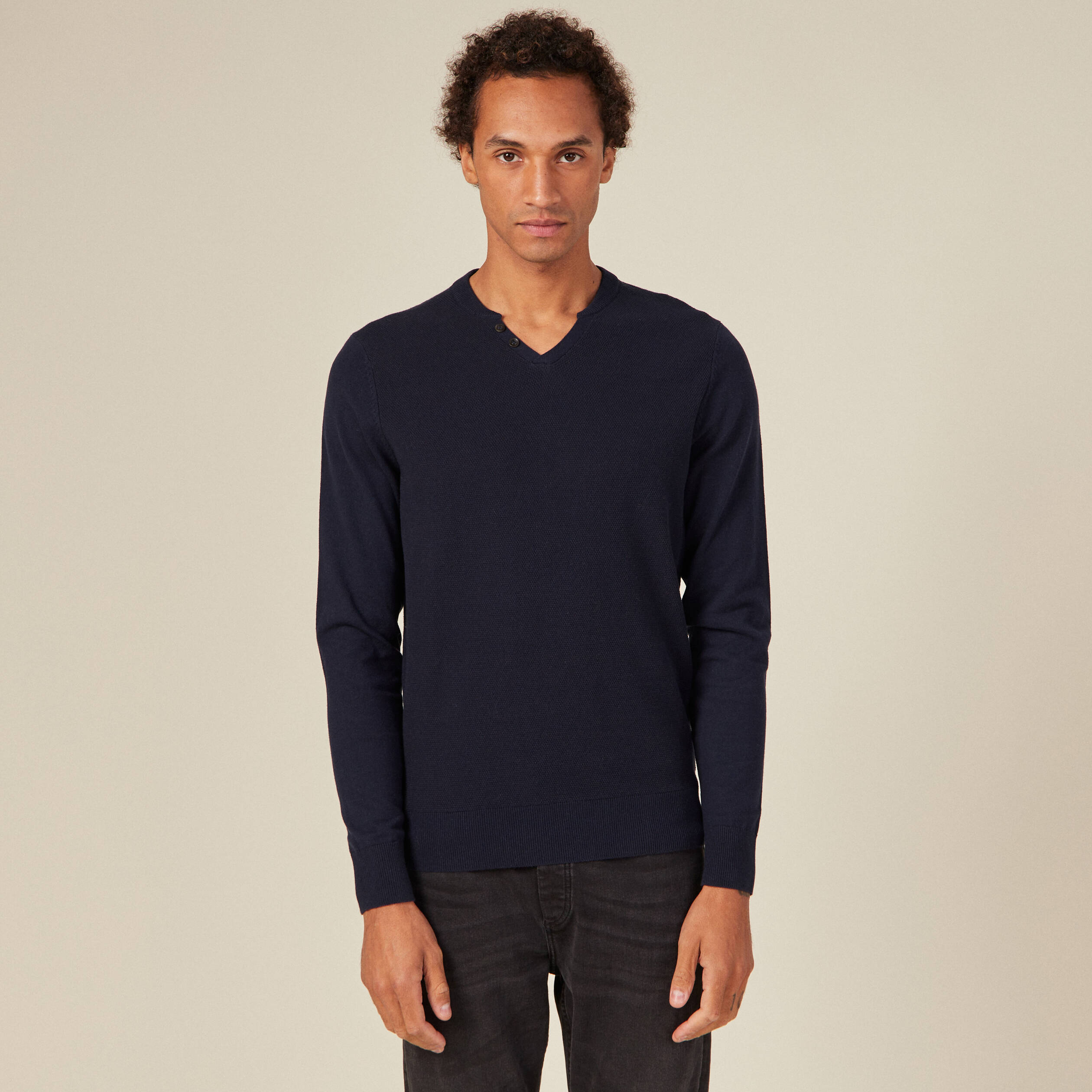 pull manches longues bleu marine homme Pull manches longues bleu marine homme