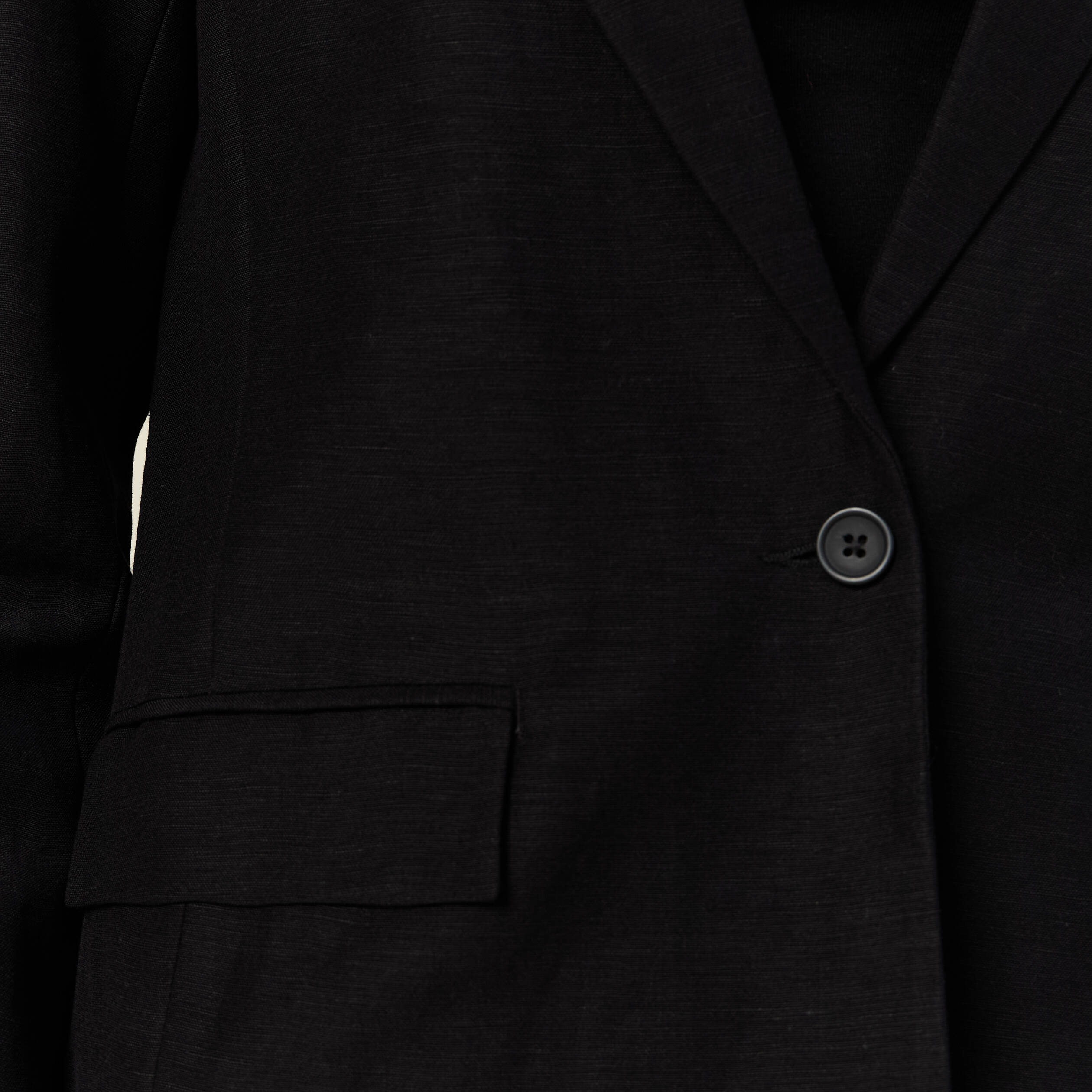 Veste blazer manches longues noir femme