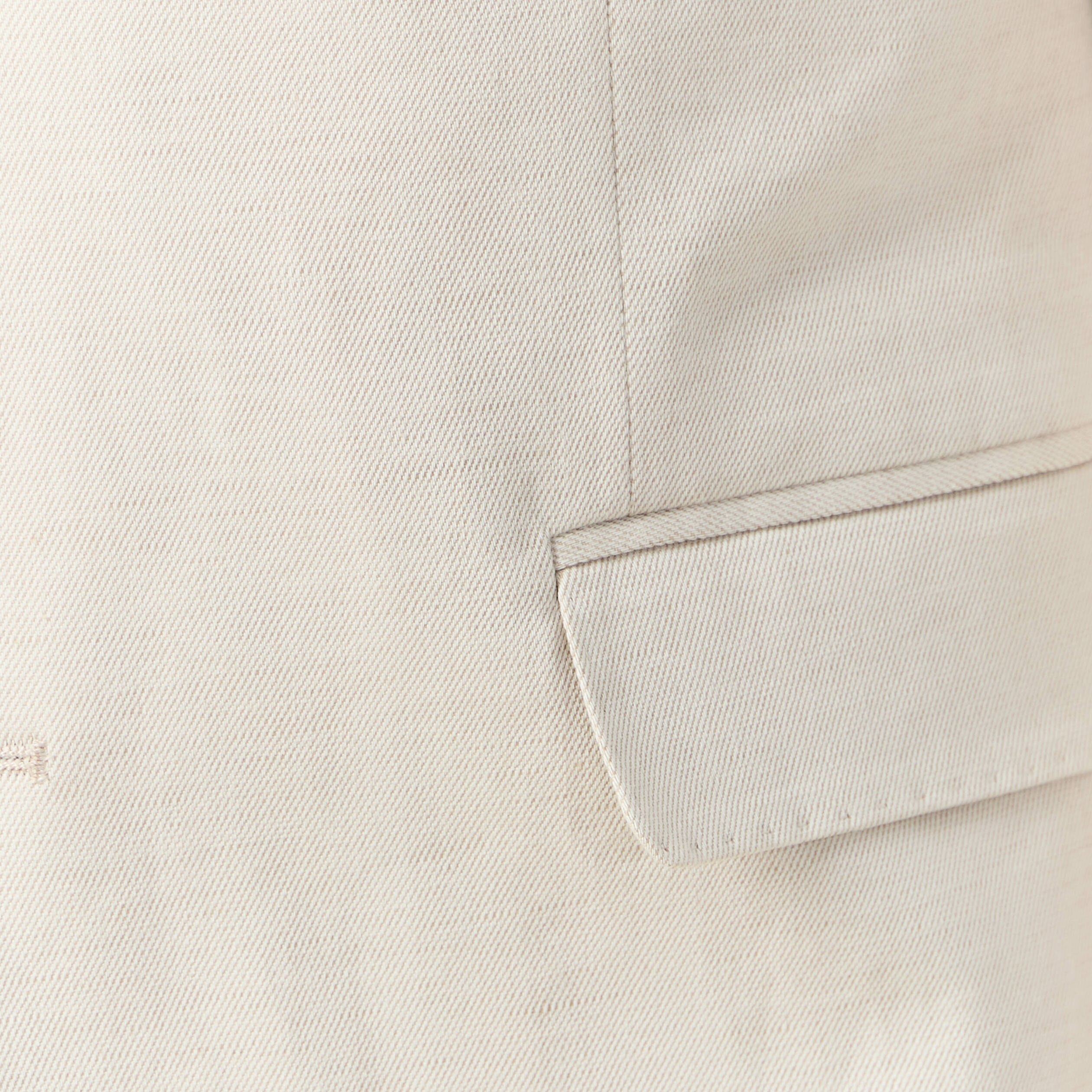 Veste blazer cintr&eacute; sable homme