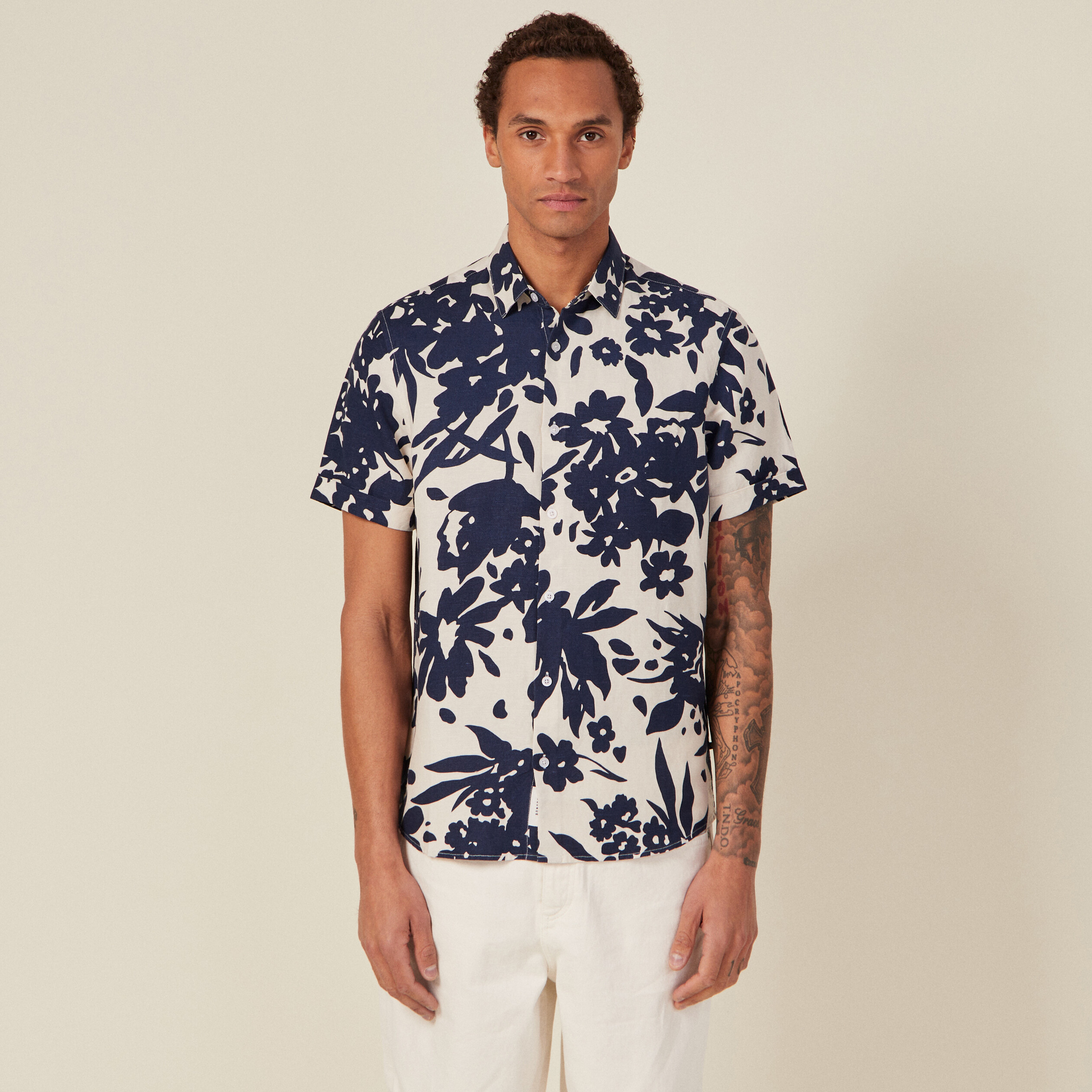 Chemise éco-responsable blanc homme