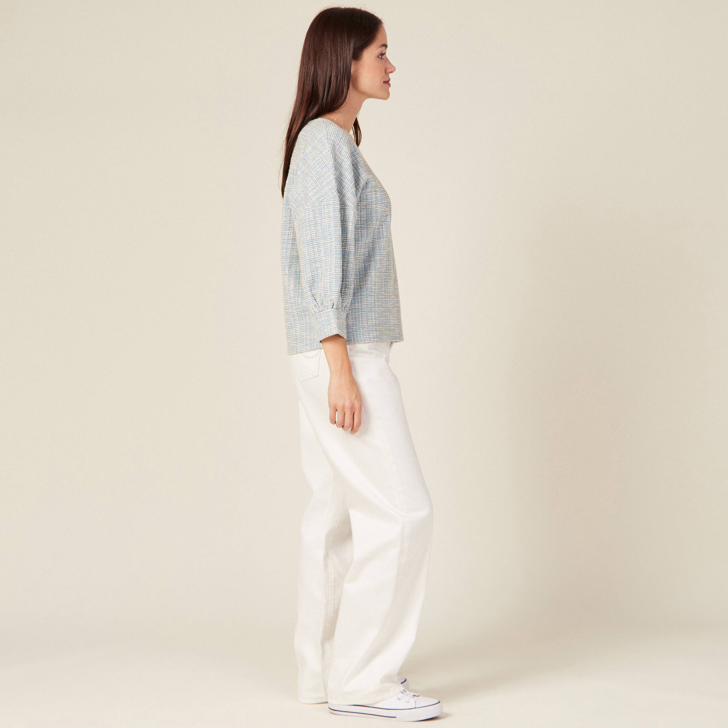 sweat eco responsable bleu femme Sweat éco-responsable bleu femme