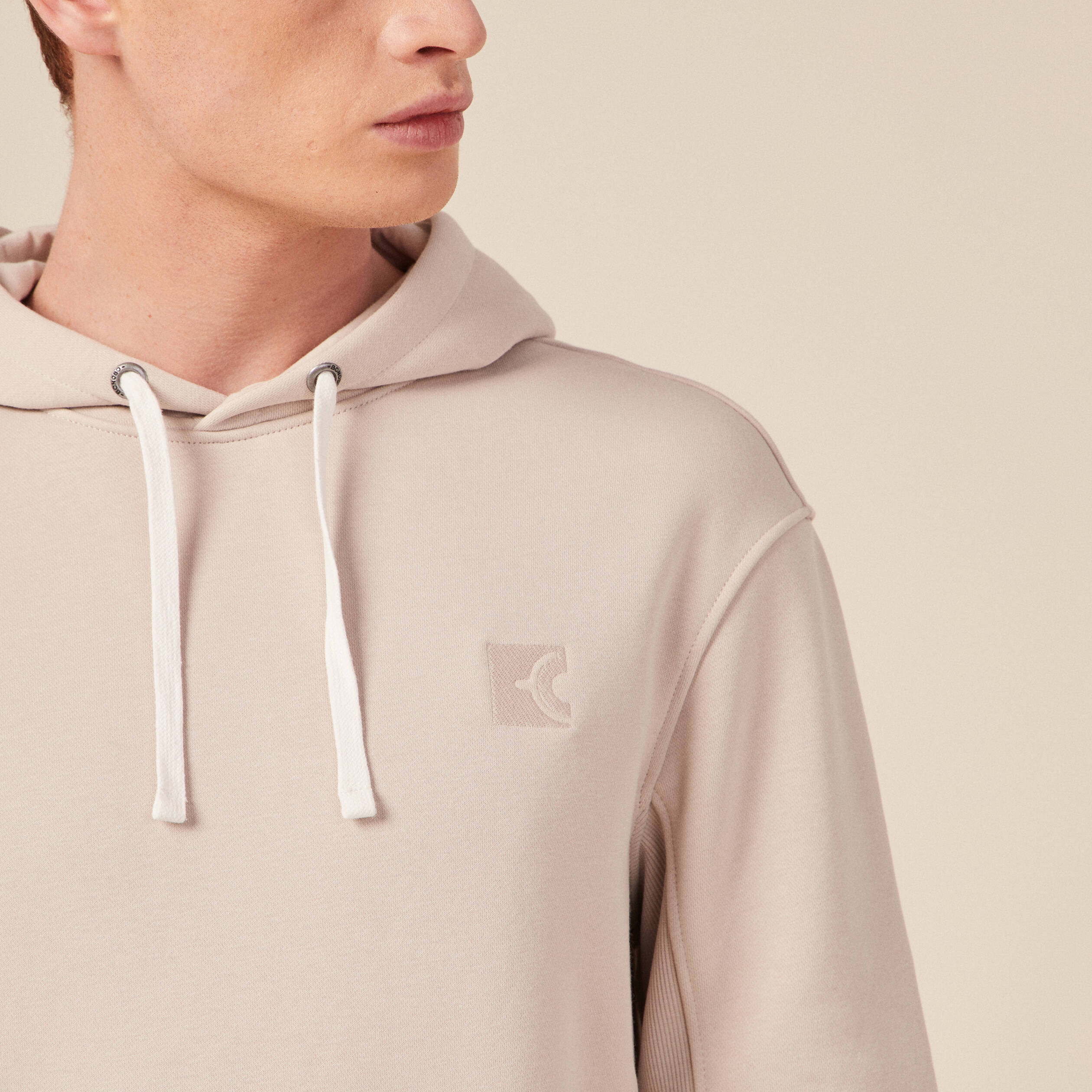 sweat capuche eco responsable gris homme Sweat capuche éco-responsable gris homme