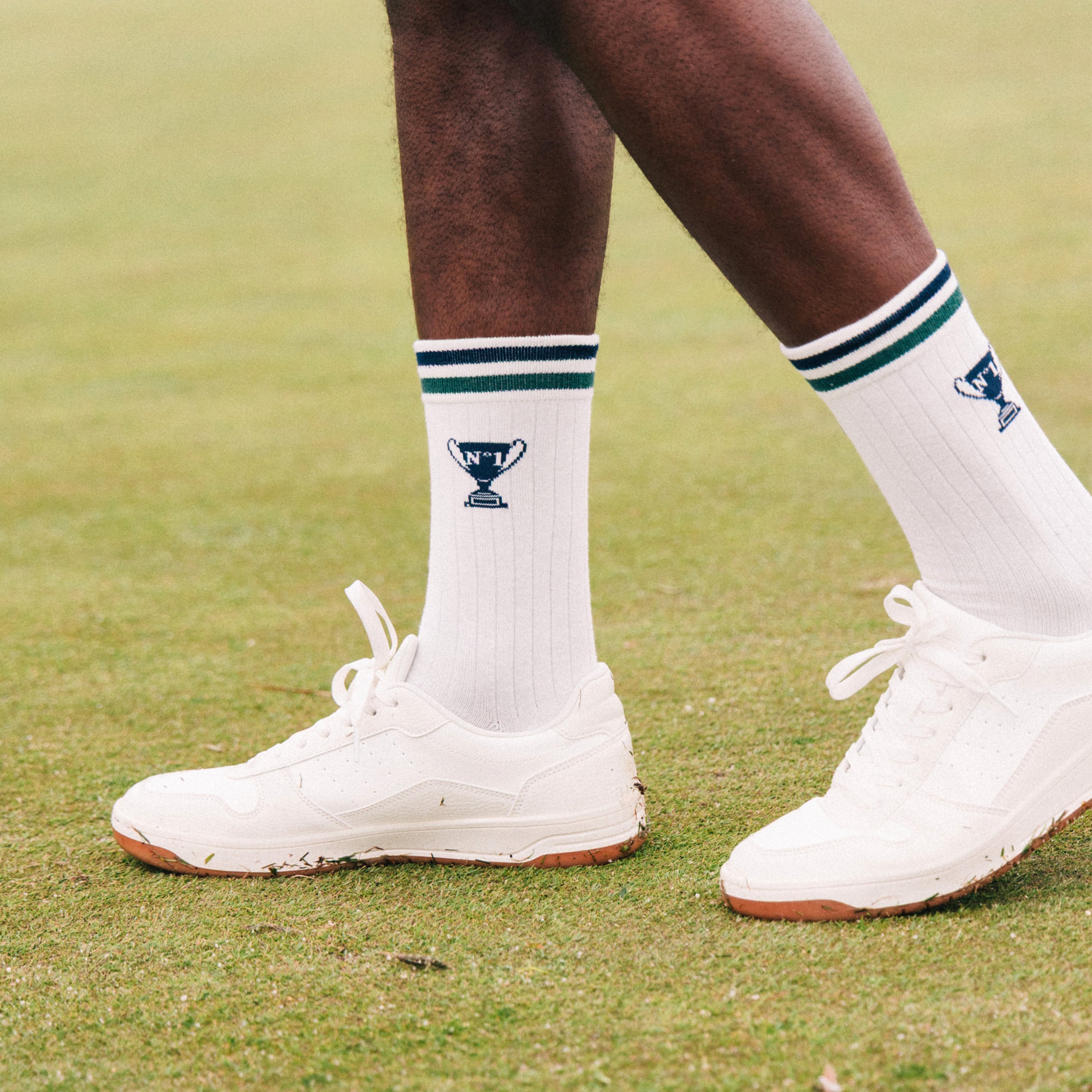 Chaussettes blanc homme
