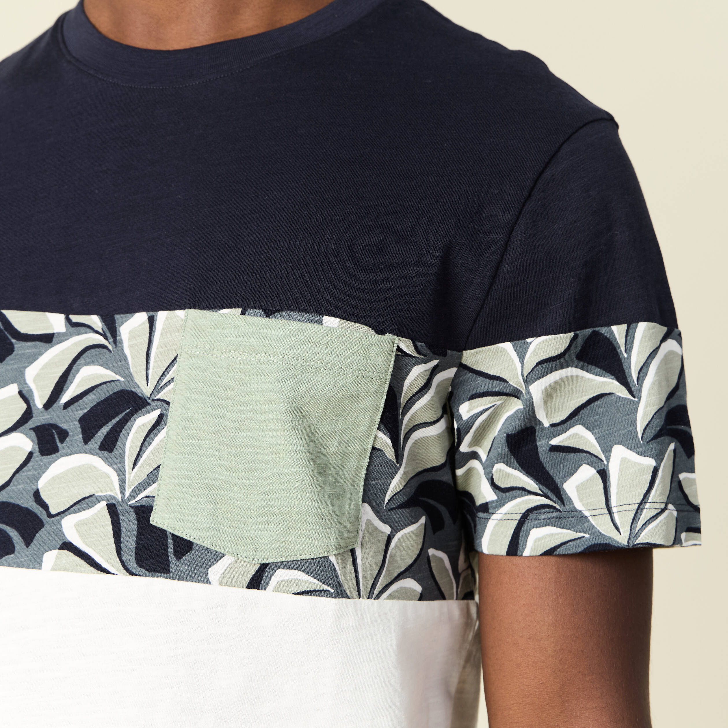t shirt manches courtes ecru homme T-shirt manches courtes ecru homme