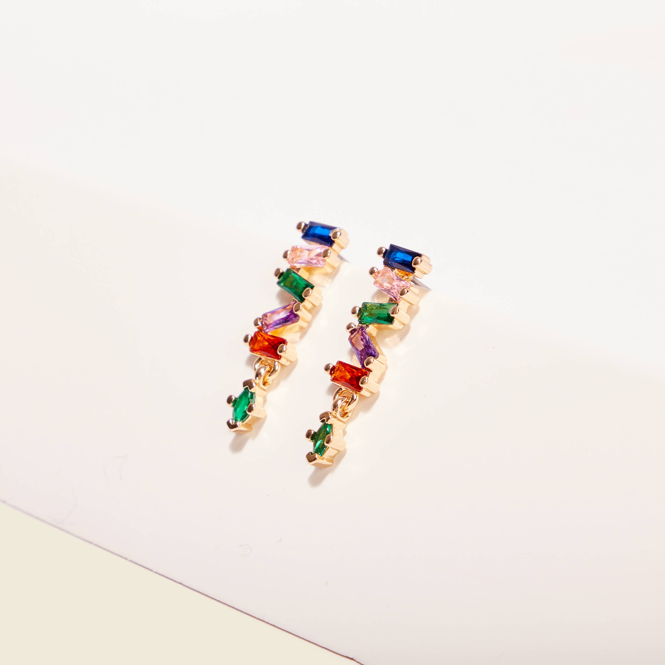 DROPS boucles d'oreilles nacre dorée & os - Bijoux