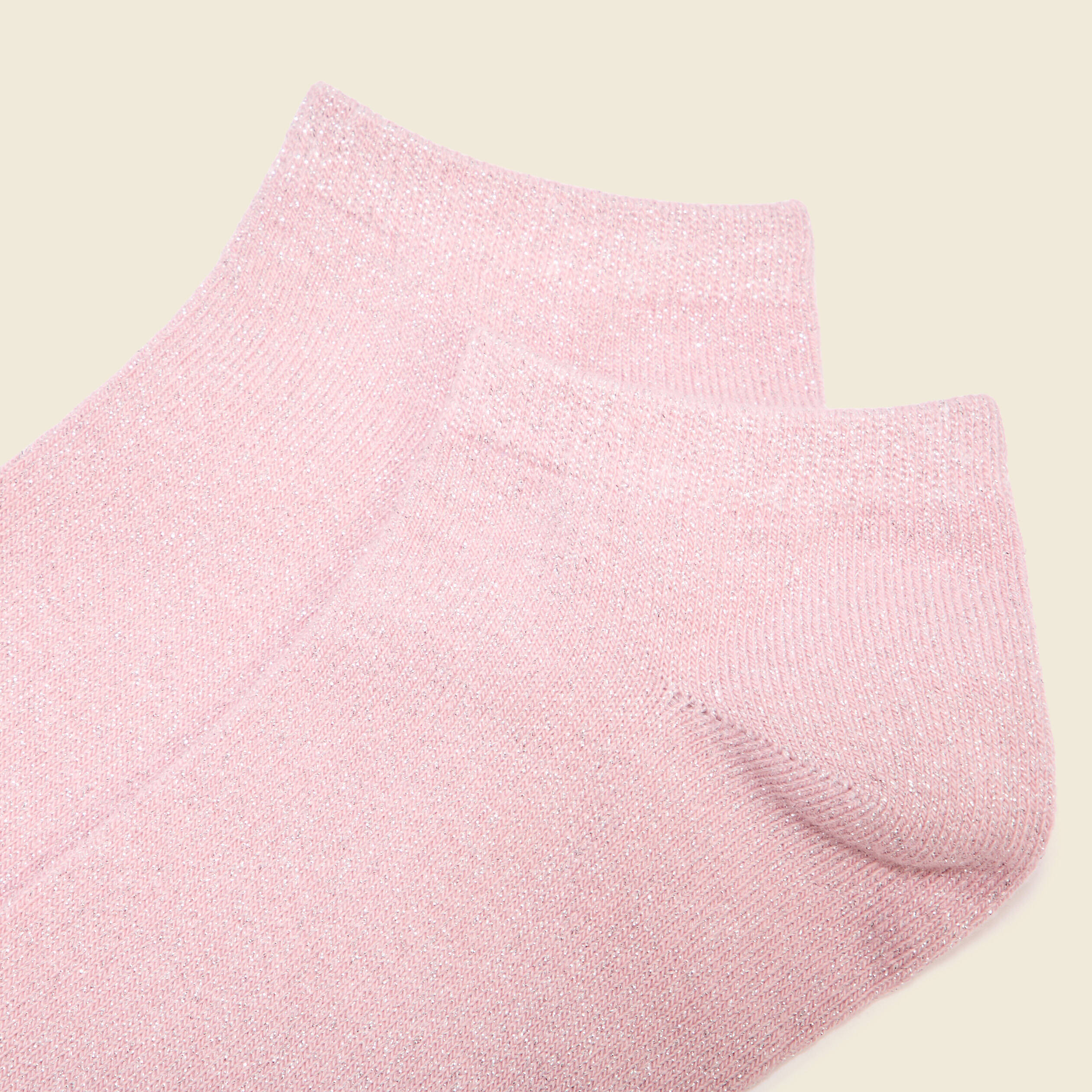 Chaussettes rose pastel femme