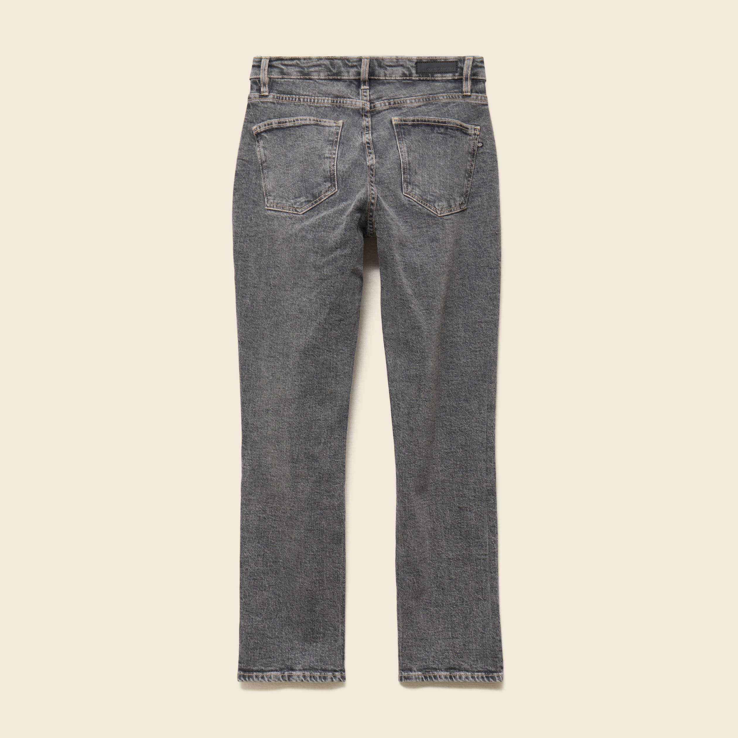 Jeans slim 7/8&egrave;me taille haute denim gris femme
