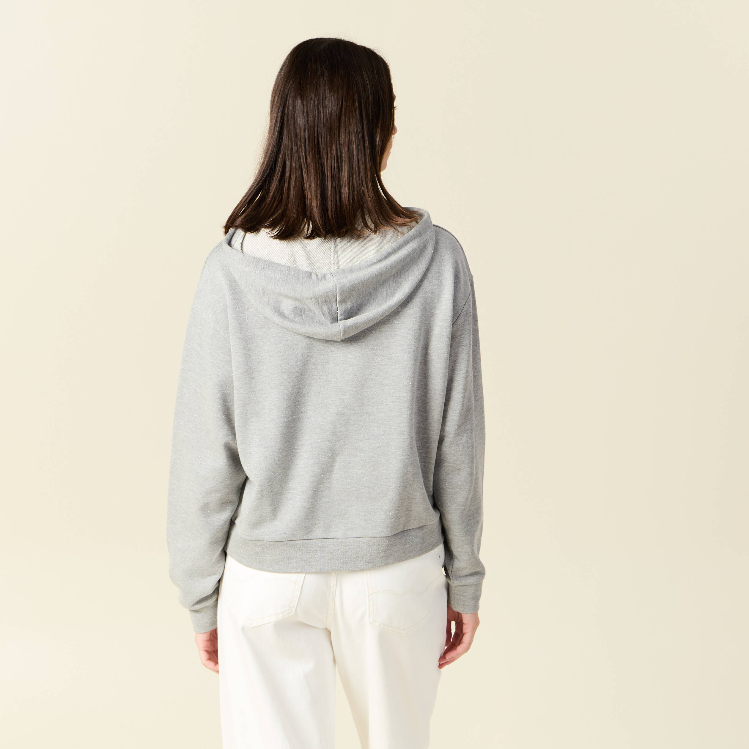 sweat a capuche gris femme Sweat à capuche gris femme